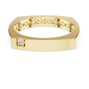Minimalist Rose Gold Diamond Band Ring