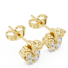Fleur-de-Lis Stud Earrings with Sparkling