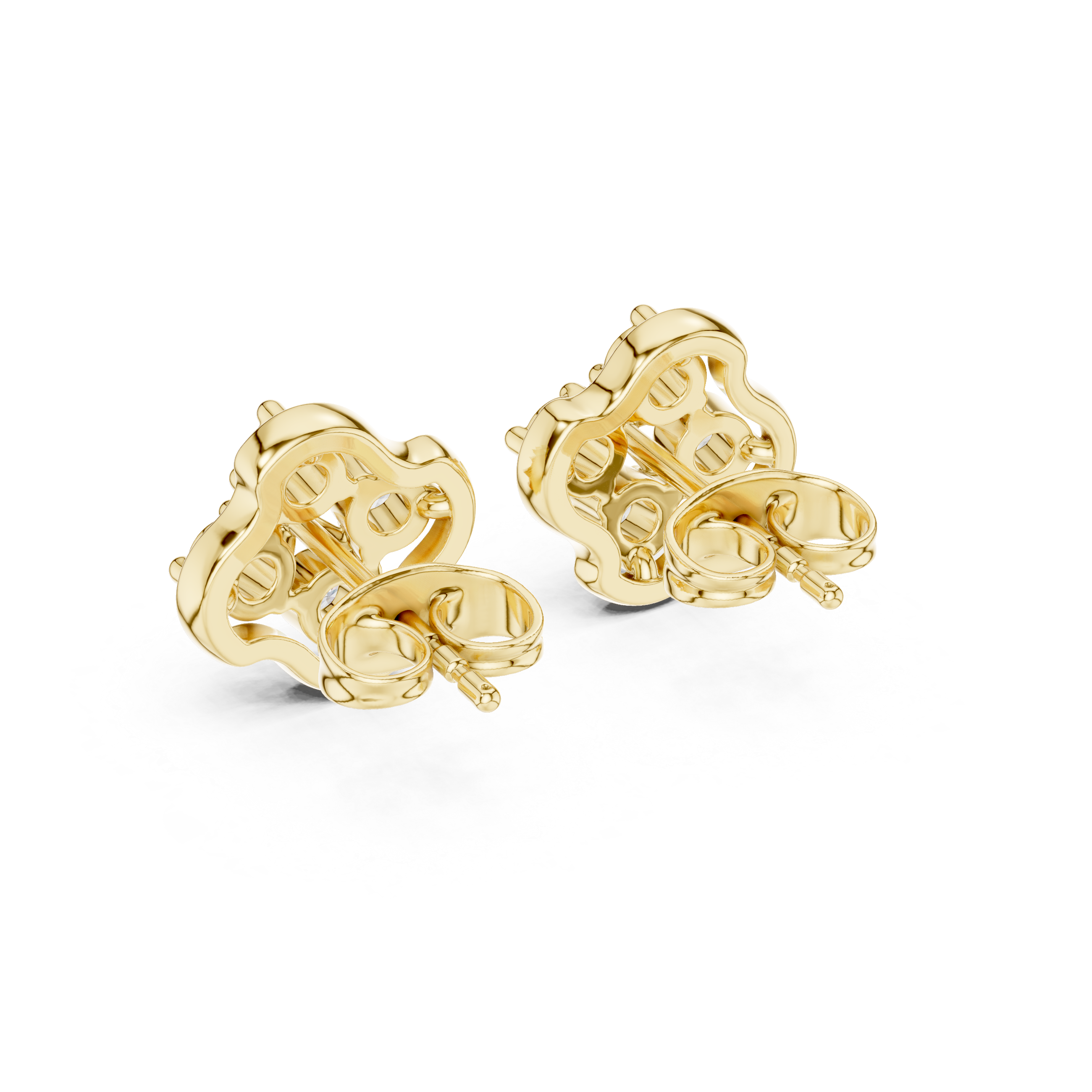 Pretty Rose Gold Floral Gems