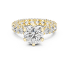 Radiant Halo Eternity Diamond Ring