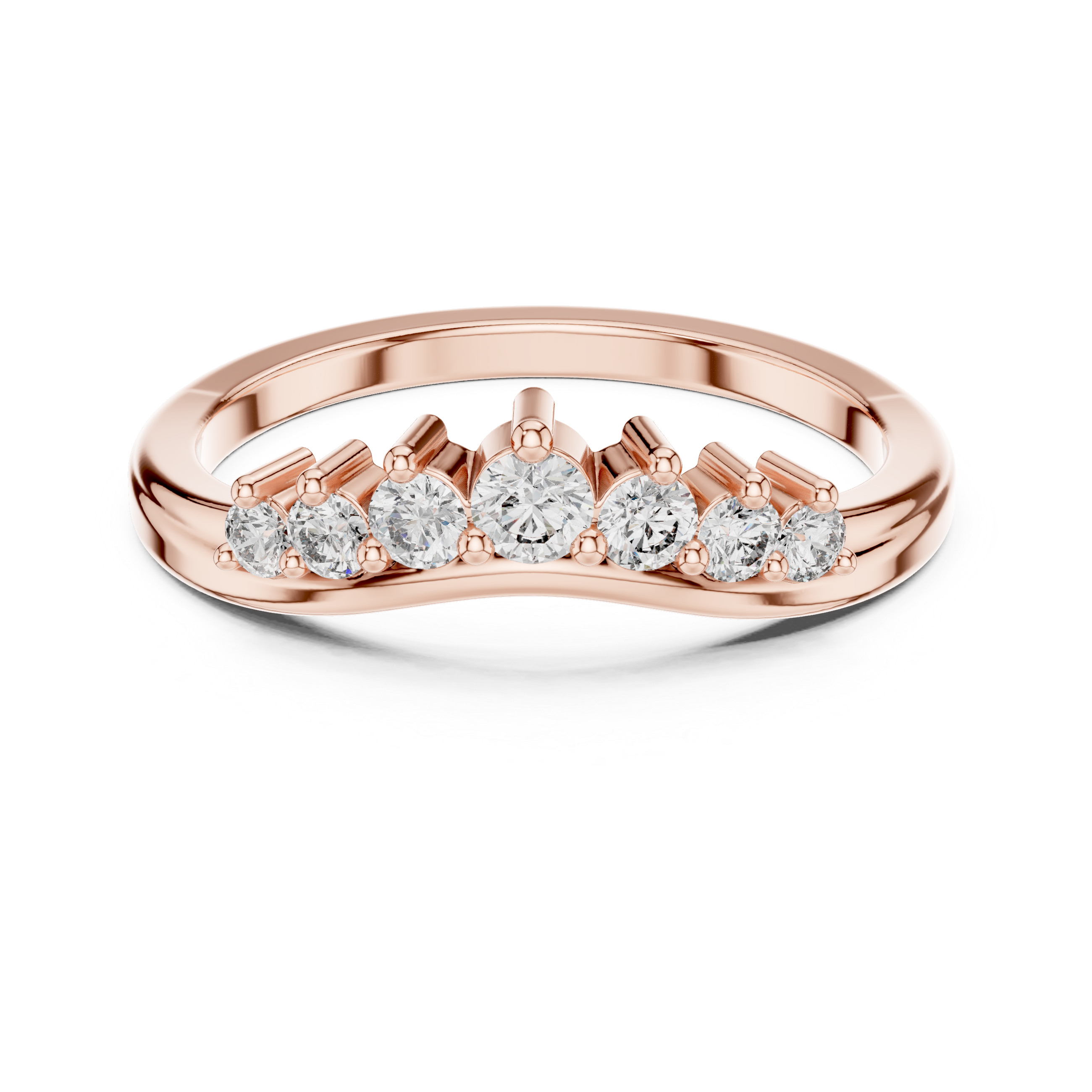 Graduated Diamond Band Ring