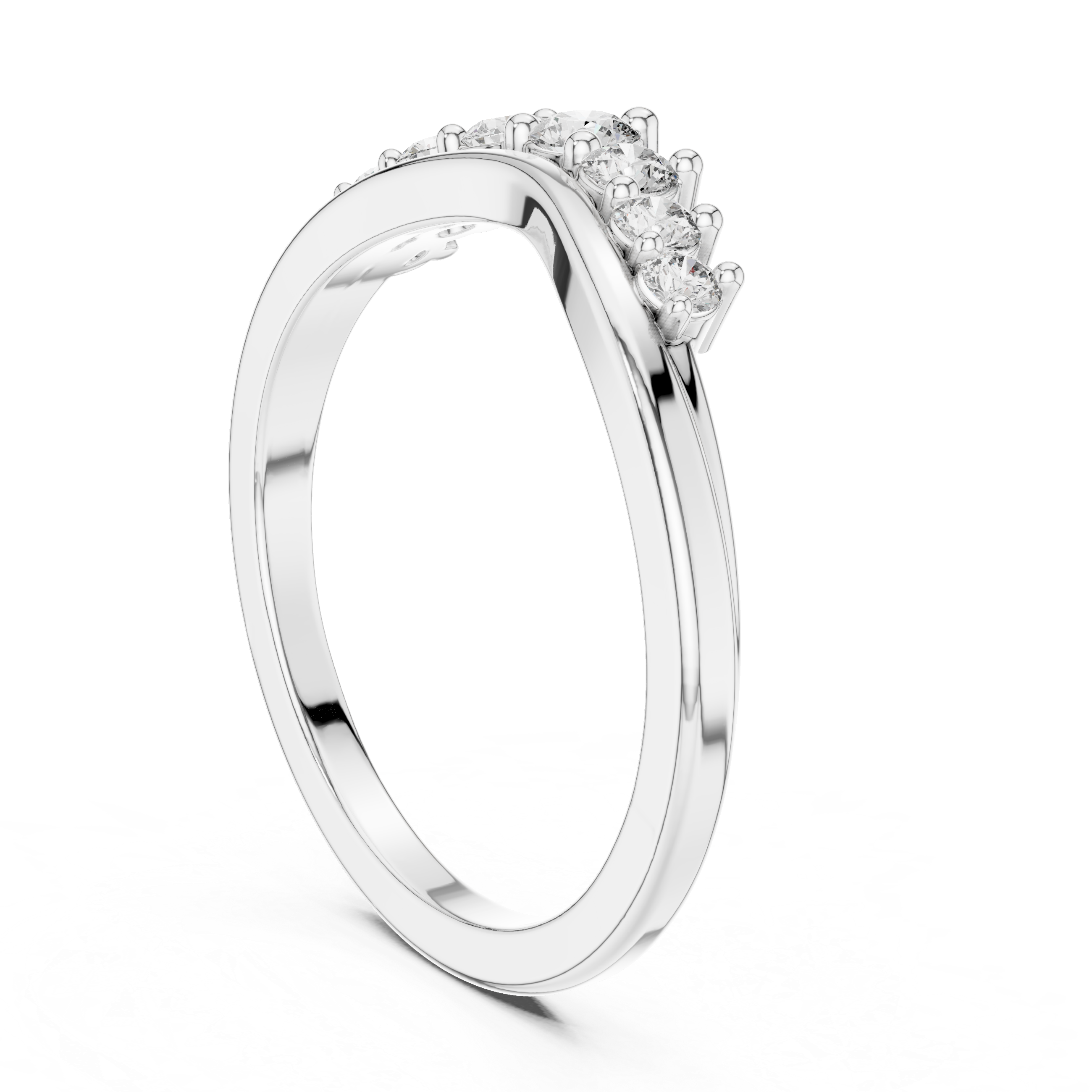 Graduated Diamond Band Ring
