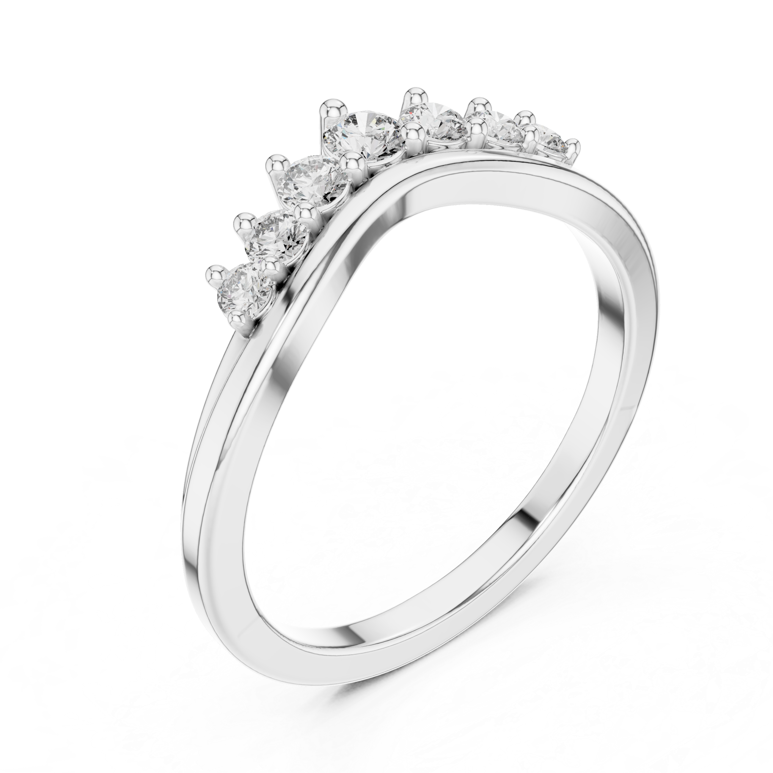 Graduated Diamond Band Ring