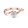 Classic Solitaire Rose Gold Engagement Ring