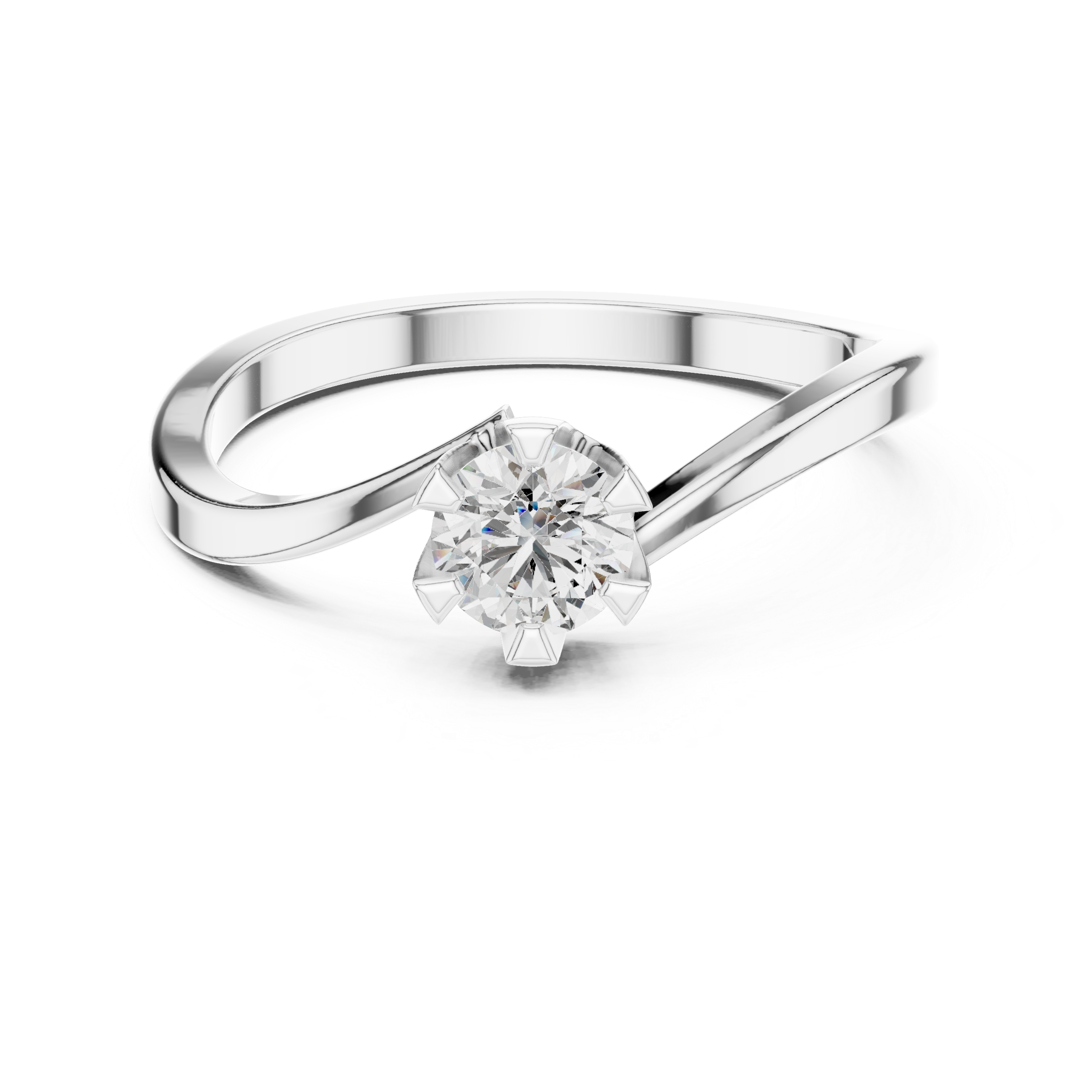 Classic Solitaire Rose Gold Engagement Ring