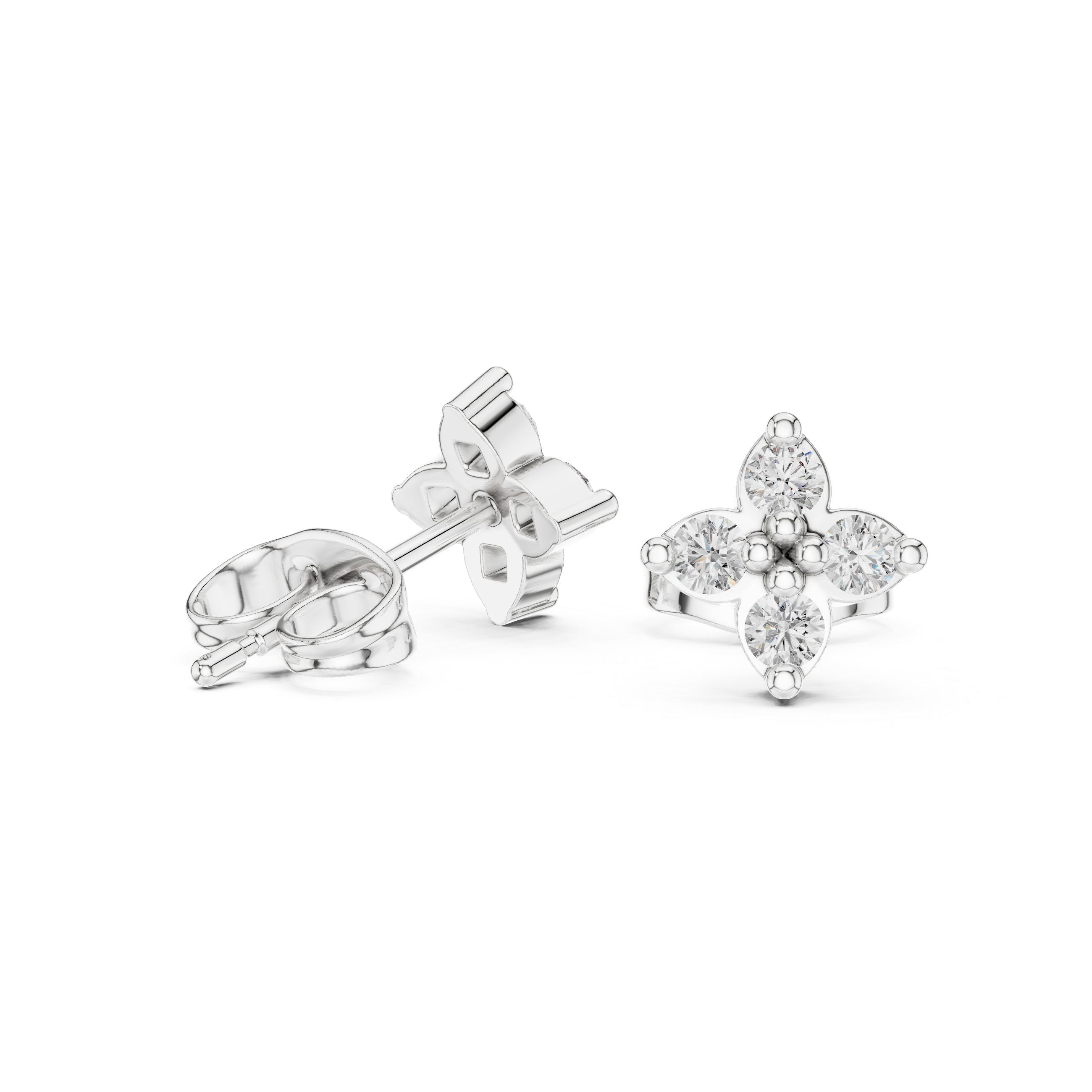 sparkling diamond petals