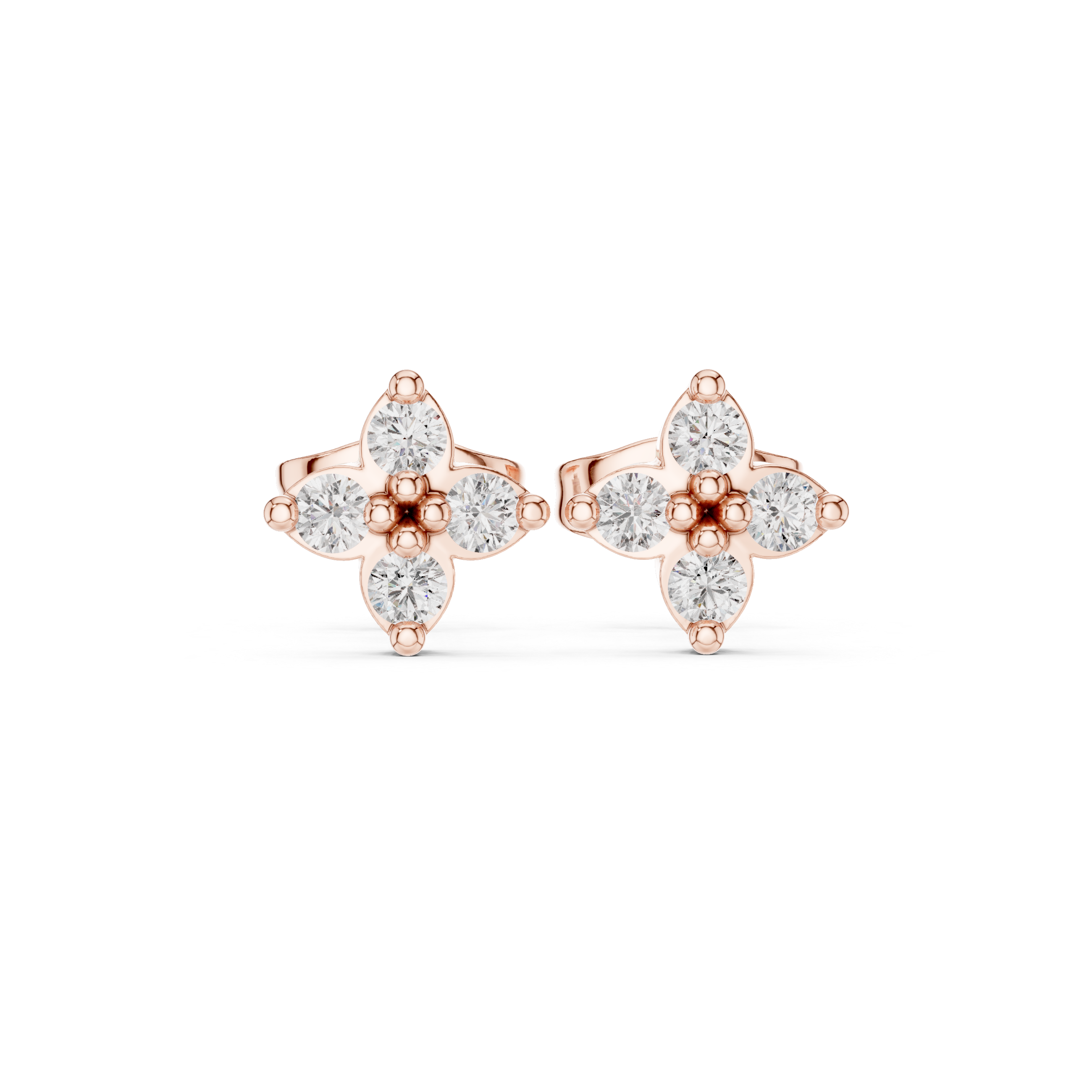sparkling diamond petals