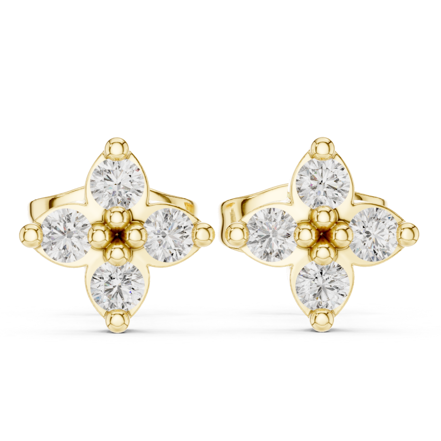 sparkling diamond petals
