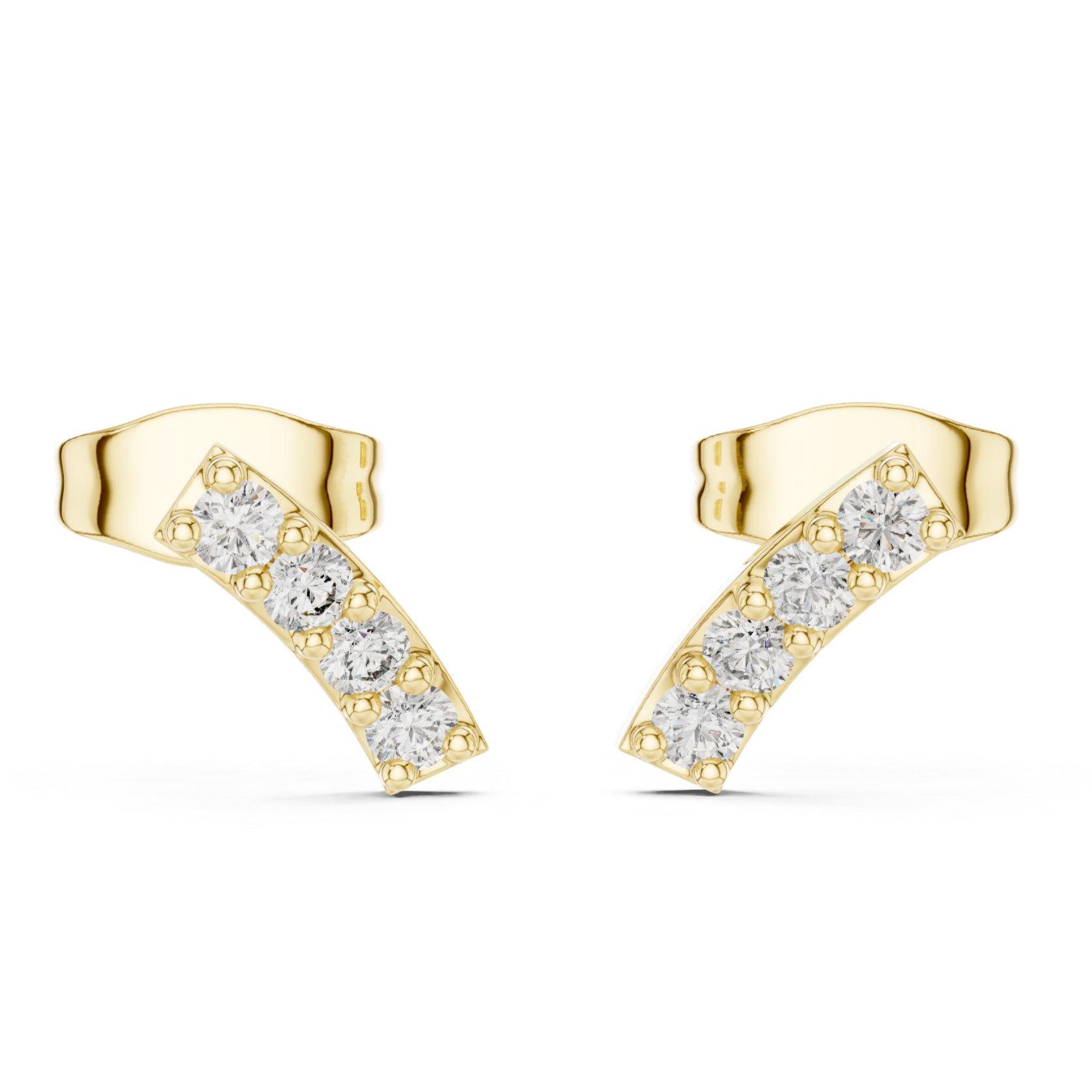 Minimalist Diamond Bar Studs