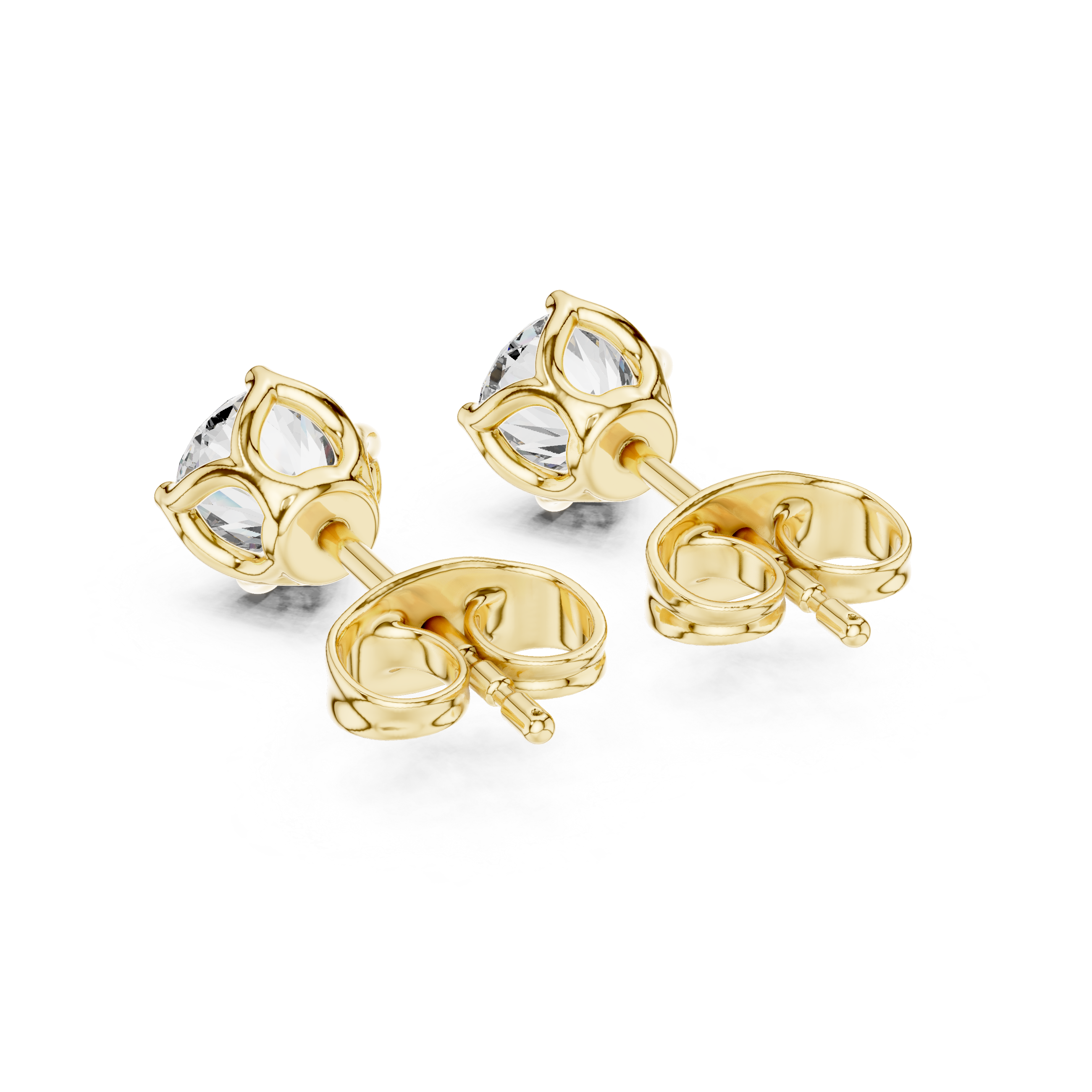 Pure Brilliance: Rose Gold Classic Solitaire Studs