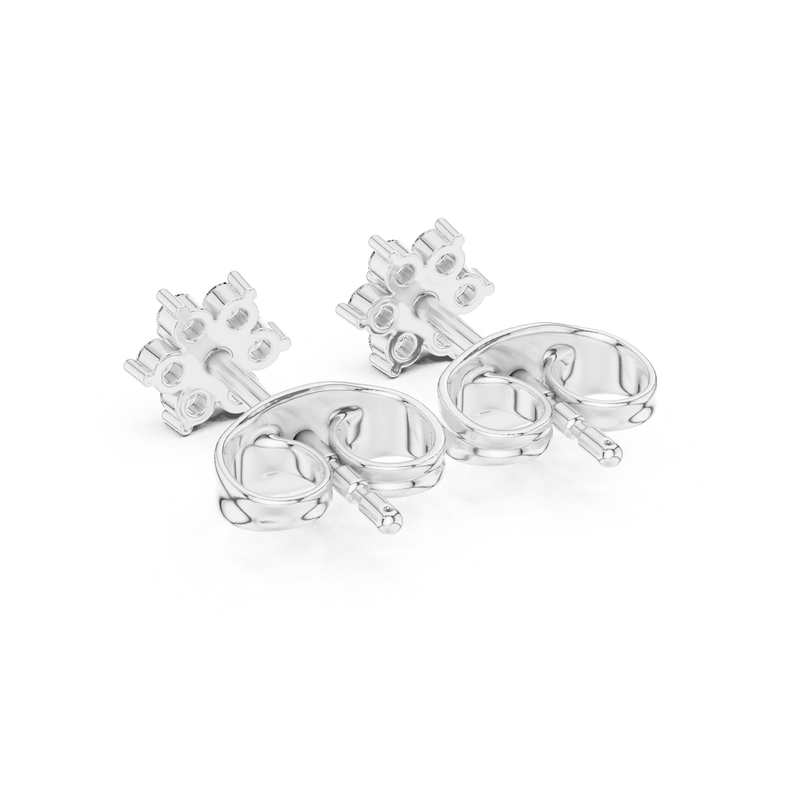 Clustered Four-Diamond Floral Design