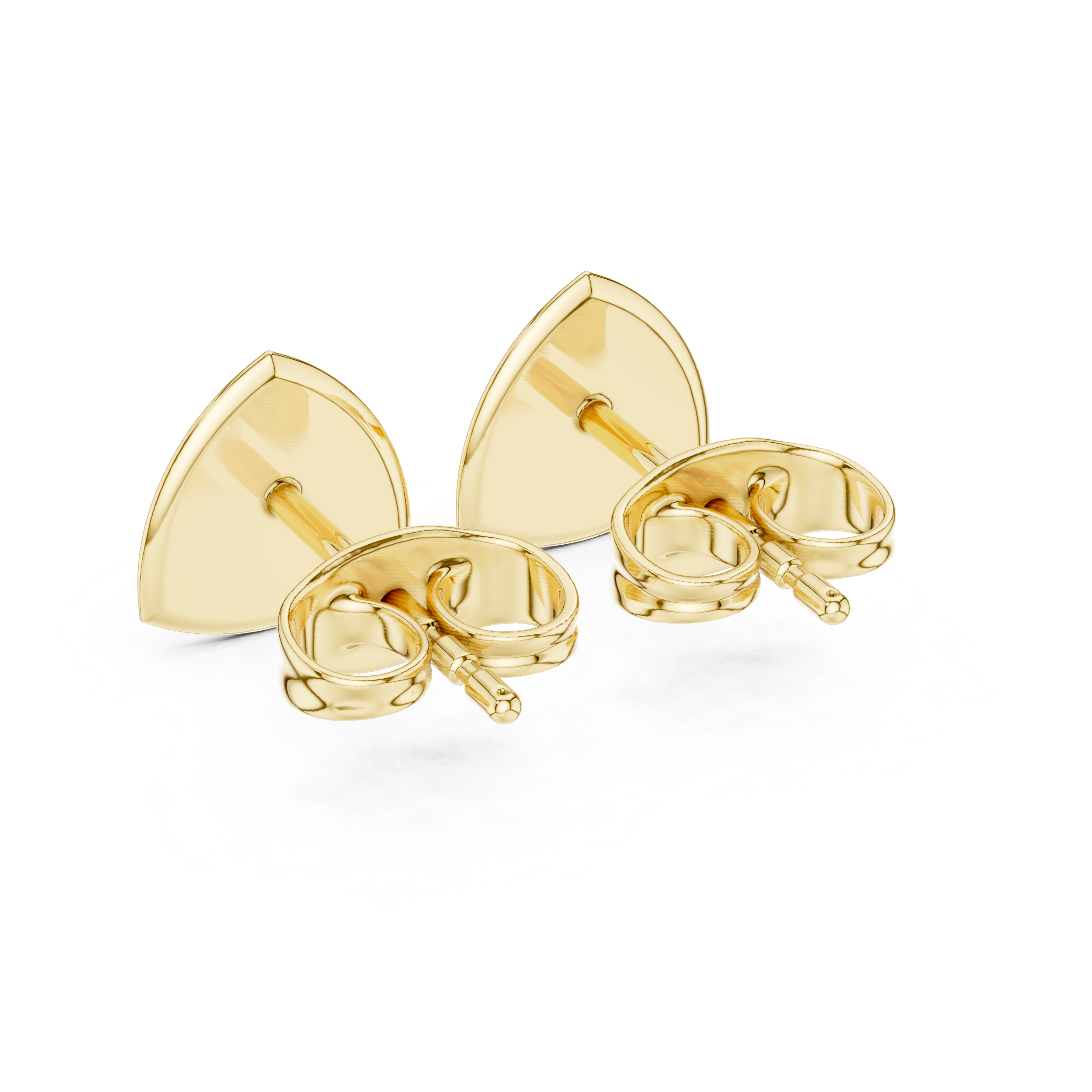 Diamond-Paved Trillion Shape Design