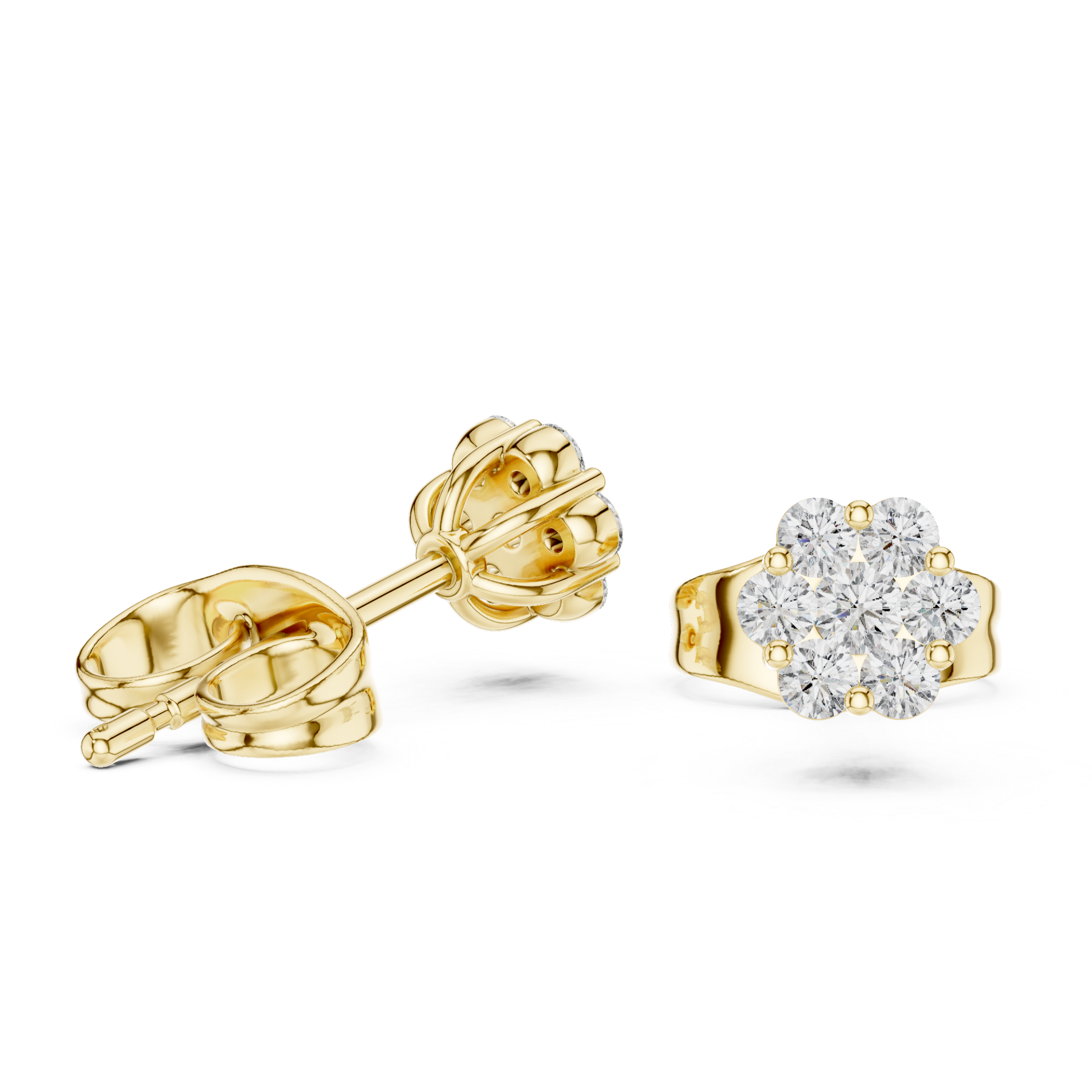 Round Diamond Cluster Design