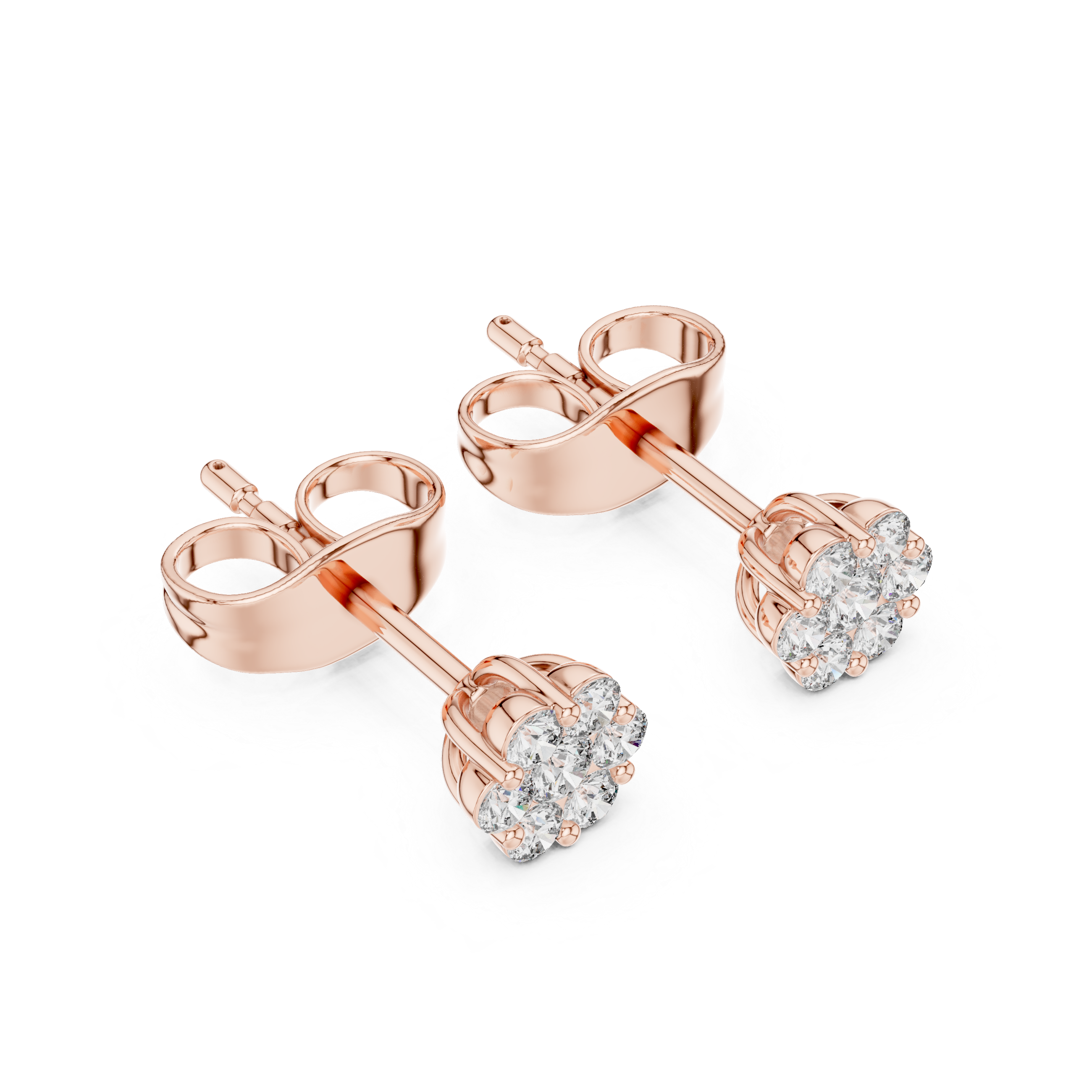 Round Diamond Cluster Design