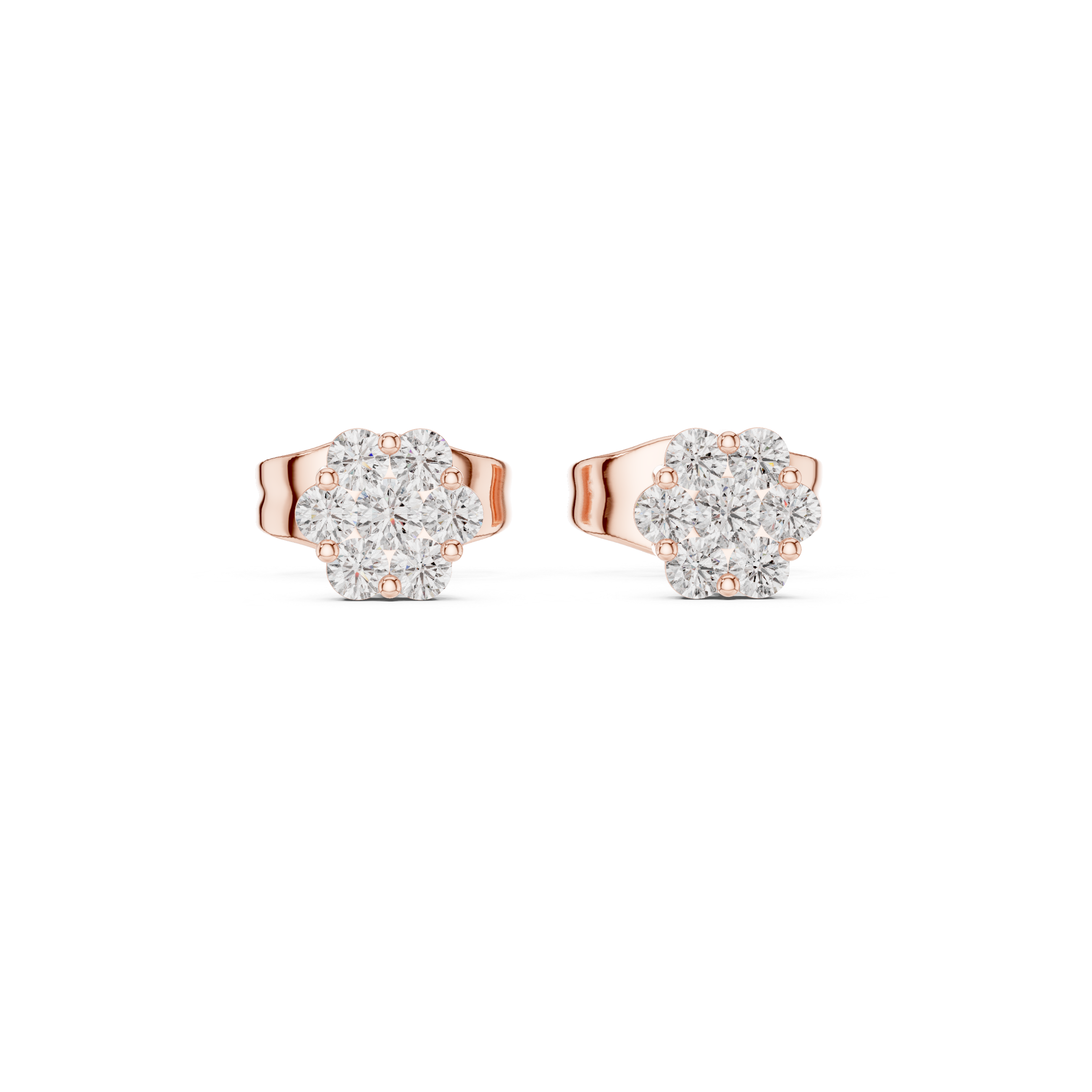 Round Diamond Cluster Design