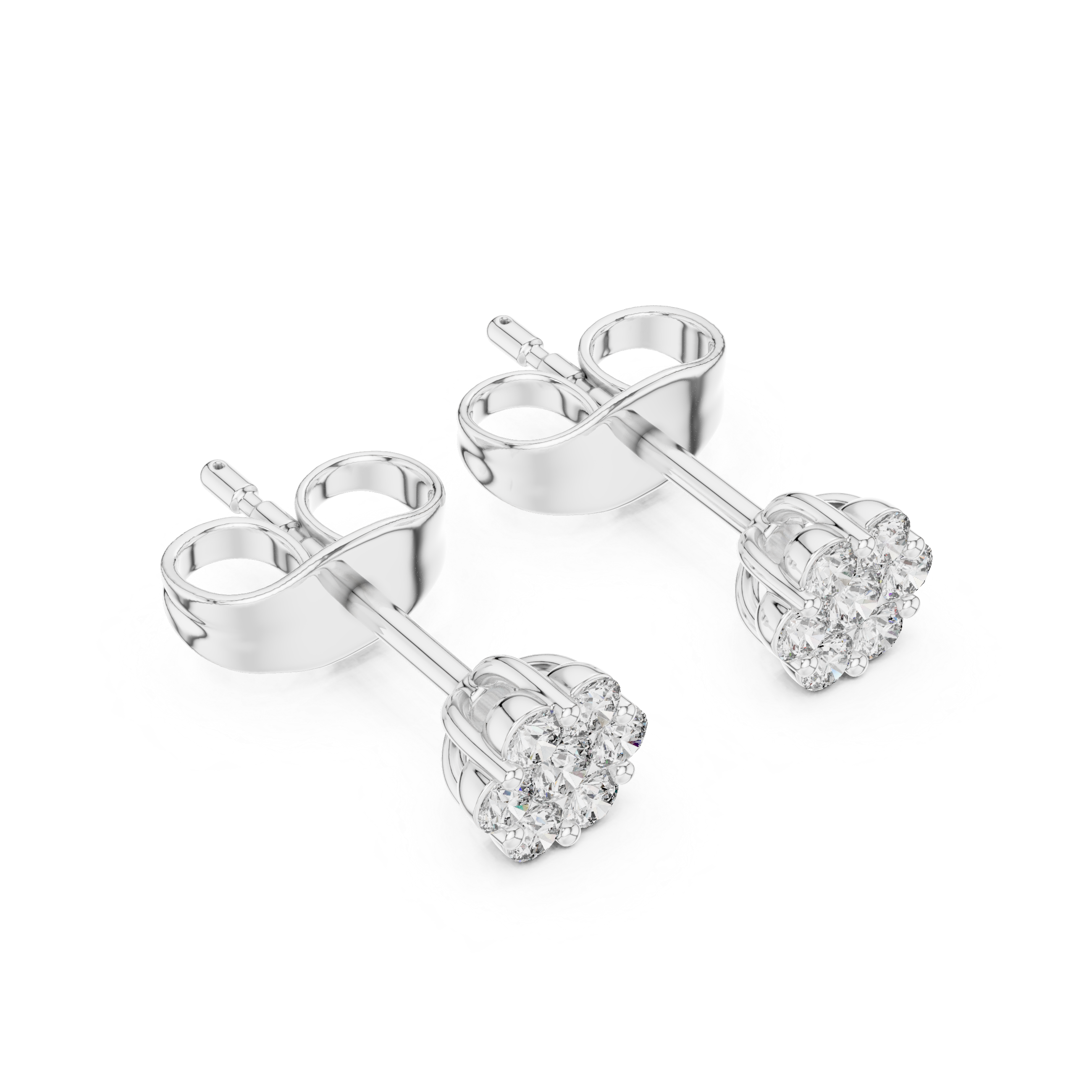 Round Diamond Cluster Design