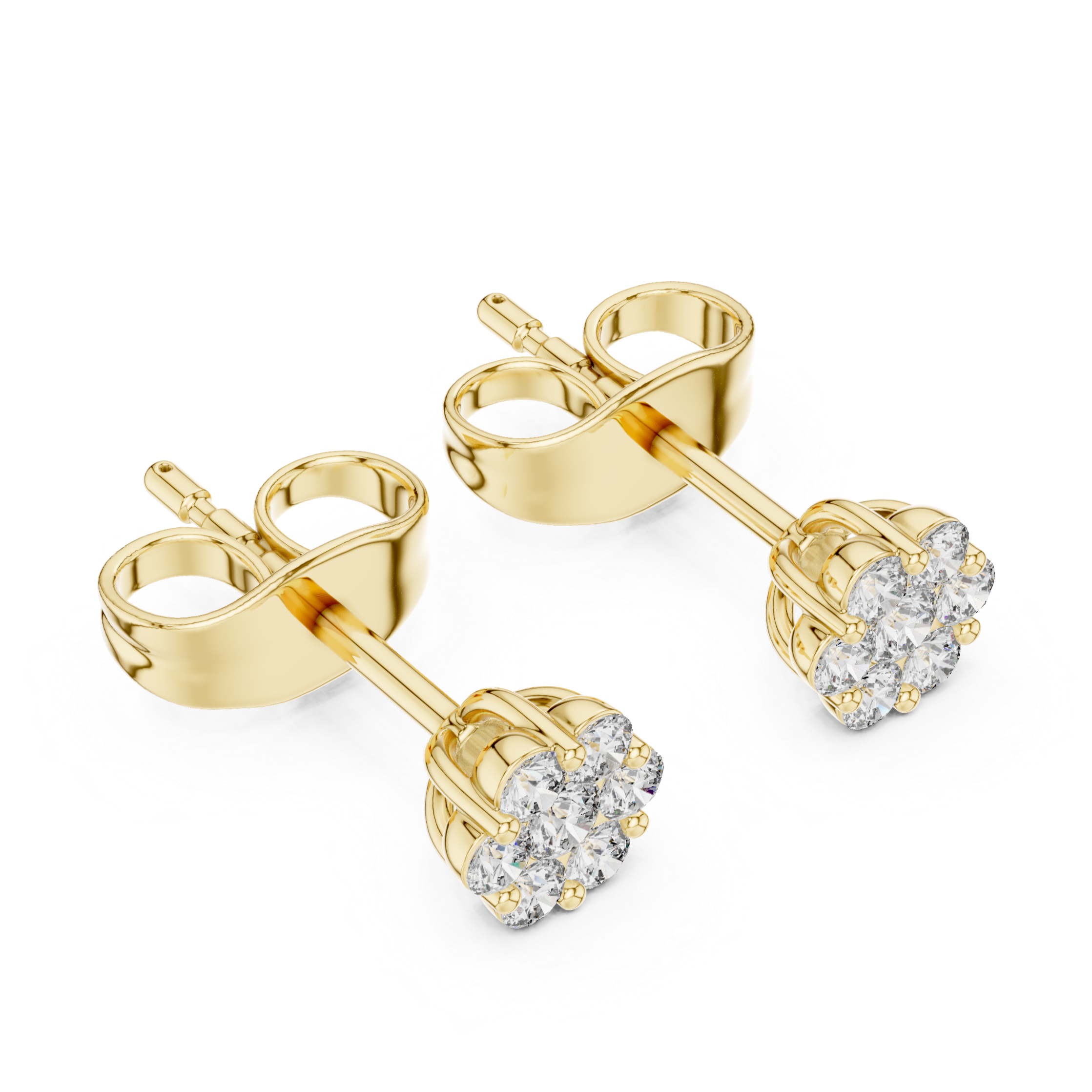 Round Diamond Cluster Design