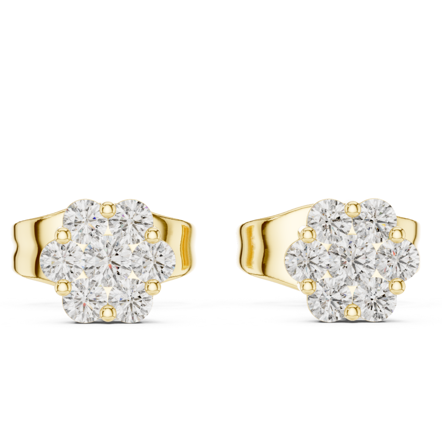 Round Diamond Cluster Design