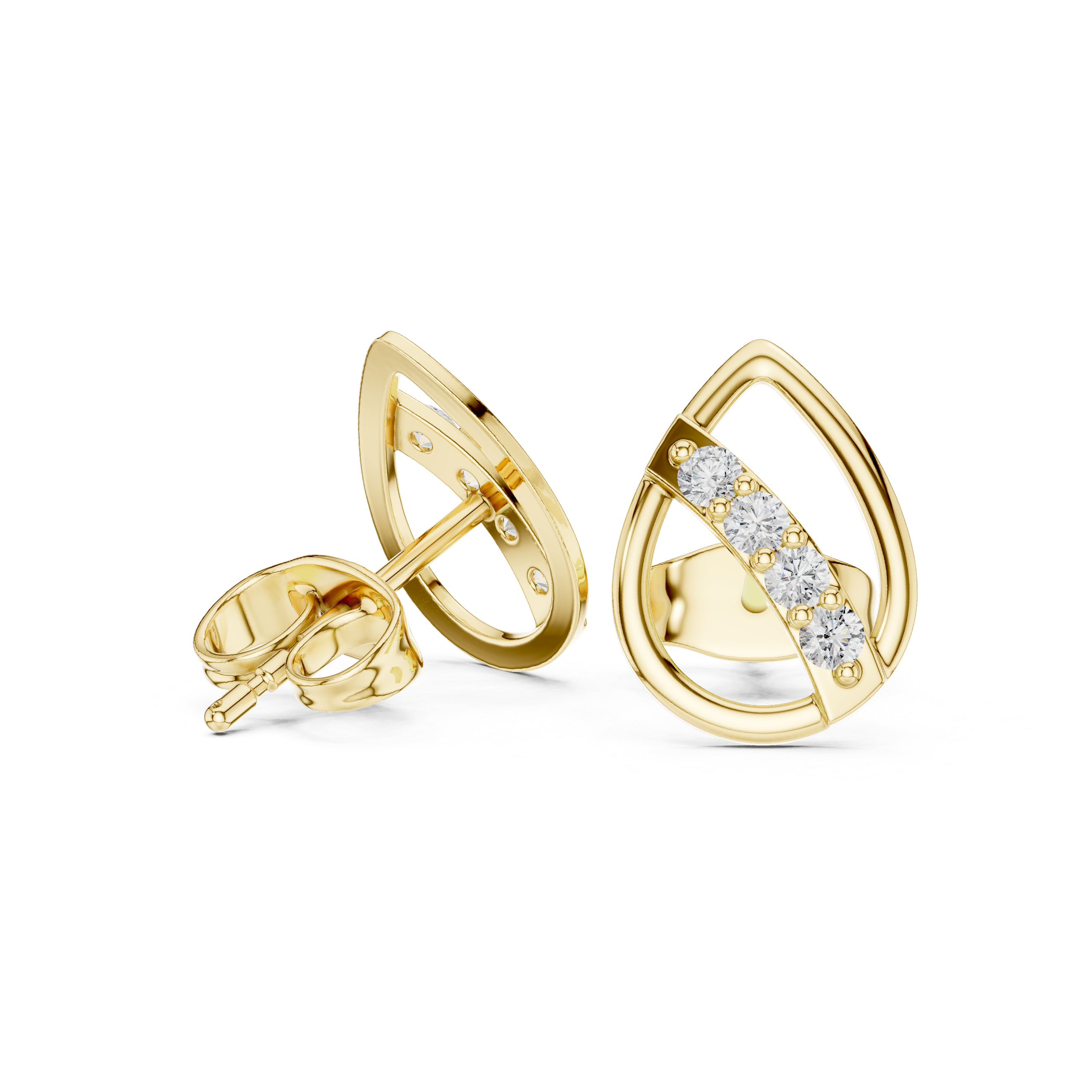 Openwork Design and Diamond Accent Strip