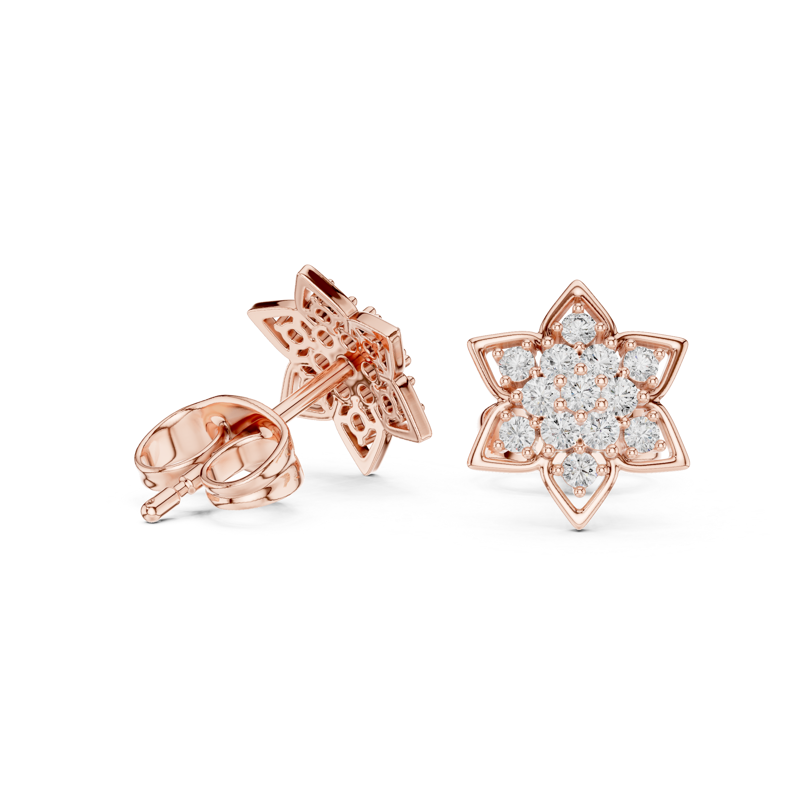 Star-Shaped Diamond Cluster Design