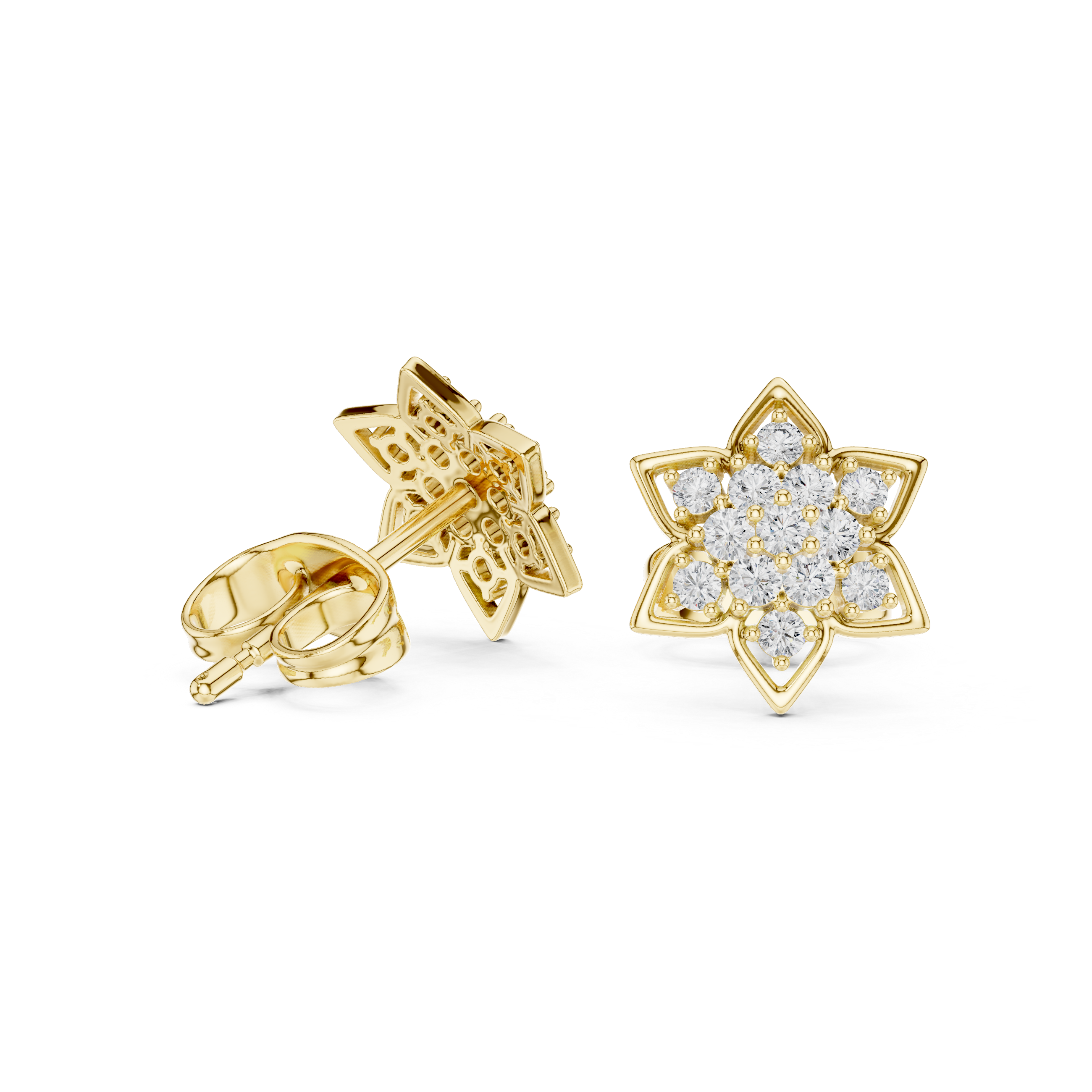 Star-Shaped Diamond Cluster Design