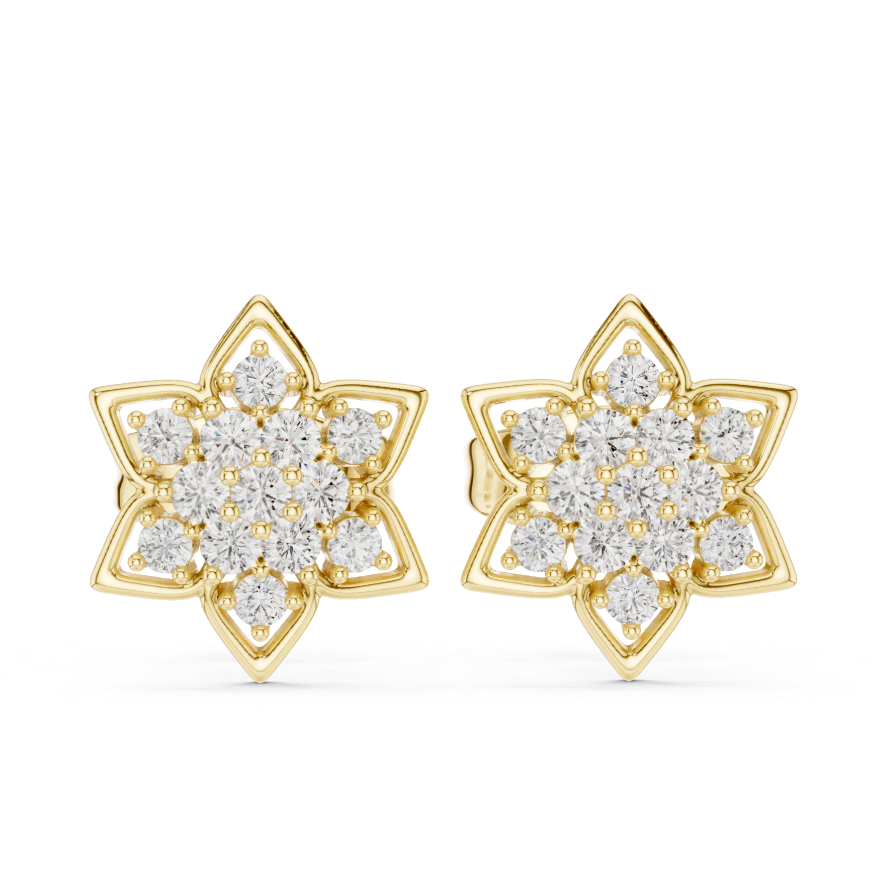 Star-Shaped Diamond Cluster Design