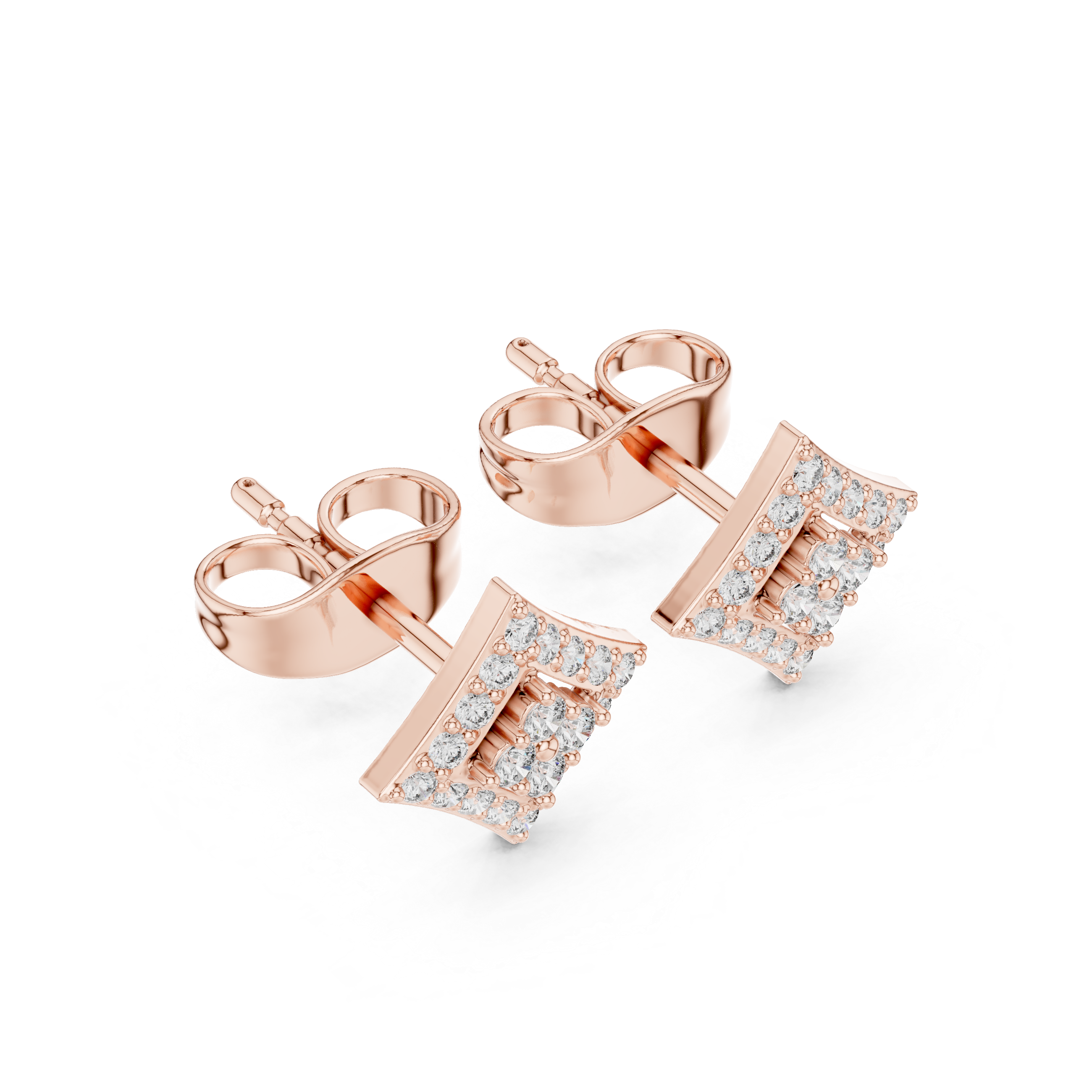 Curved Square Diamond Cluster Design