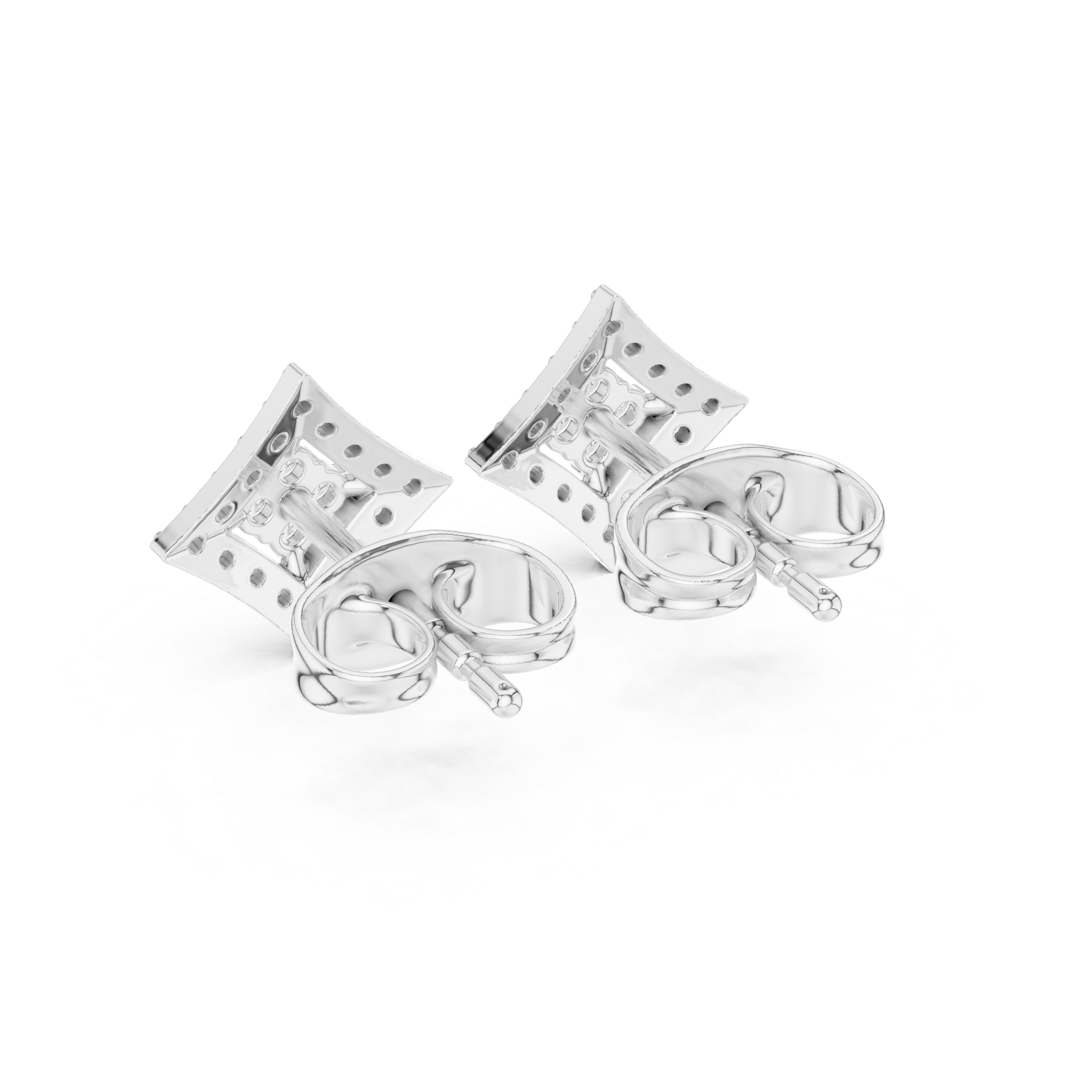 Curved Square Diamond Cluster Design
