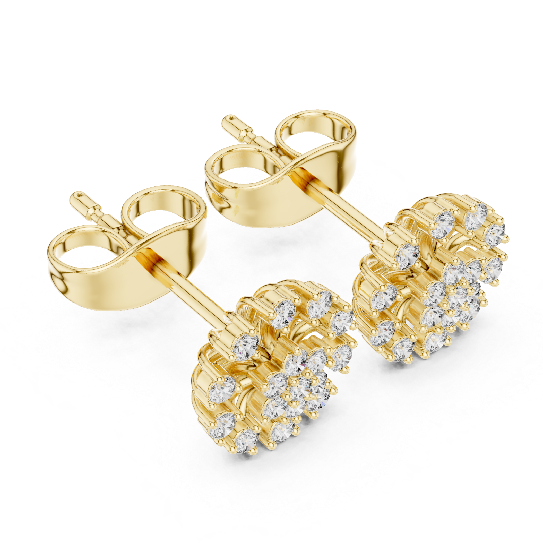 Multi-Layered Round Diamond Cluster Design