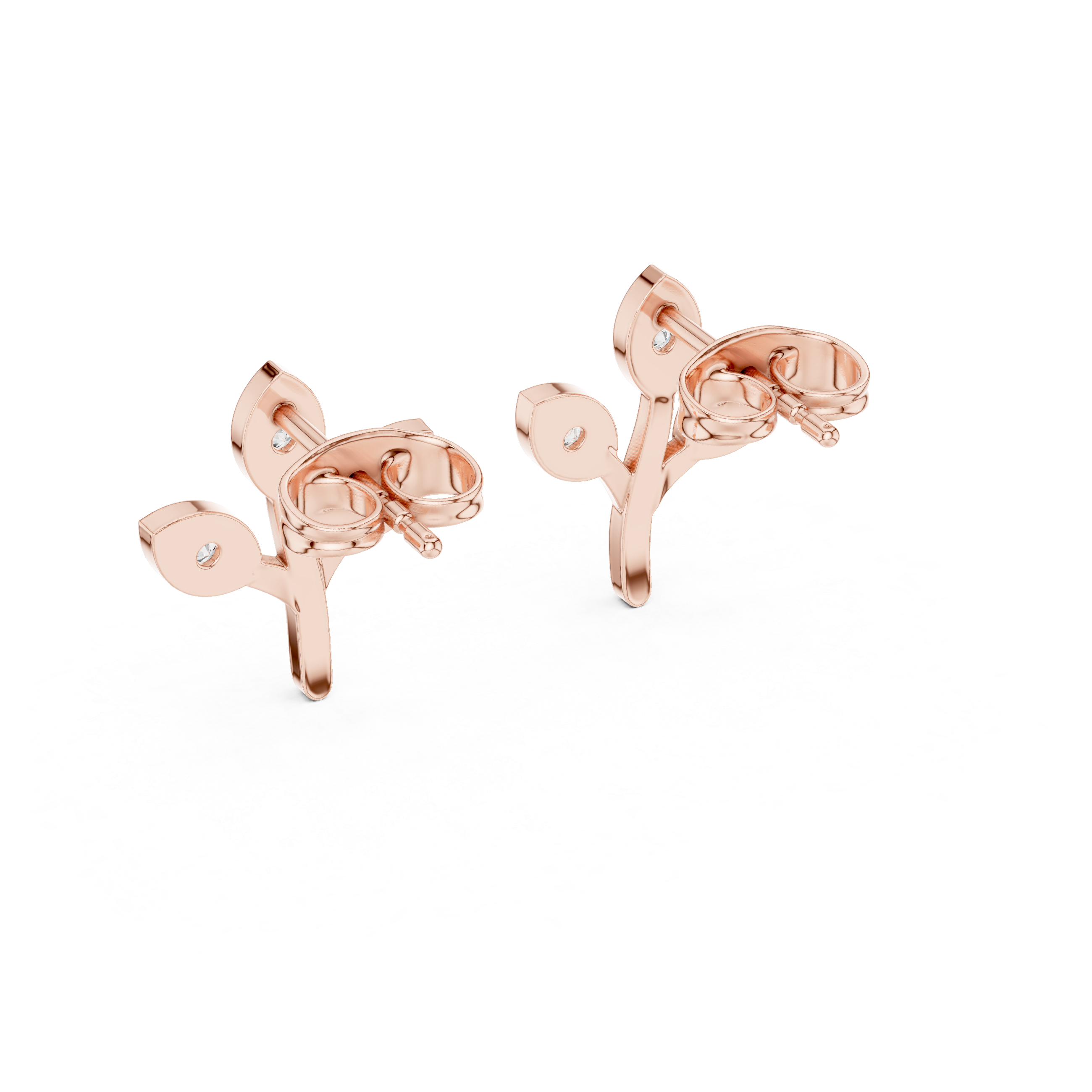 Nature-inspired small branch with leaves