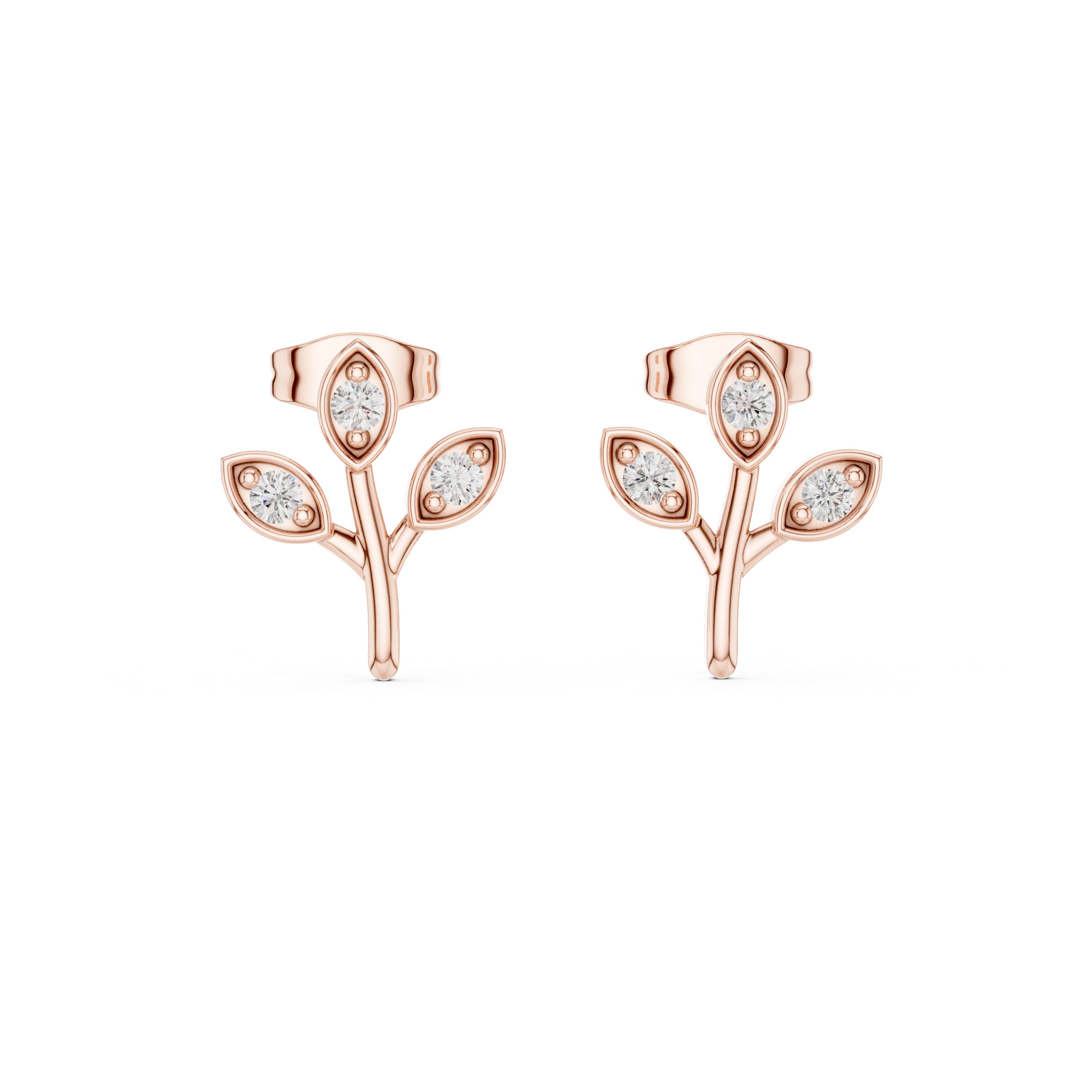Nature-inspired small branch with leaves