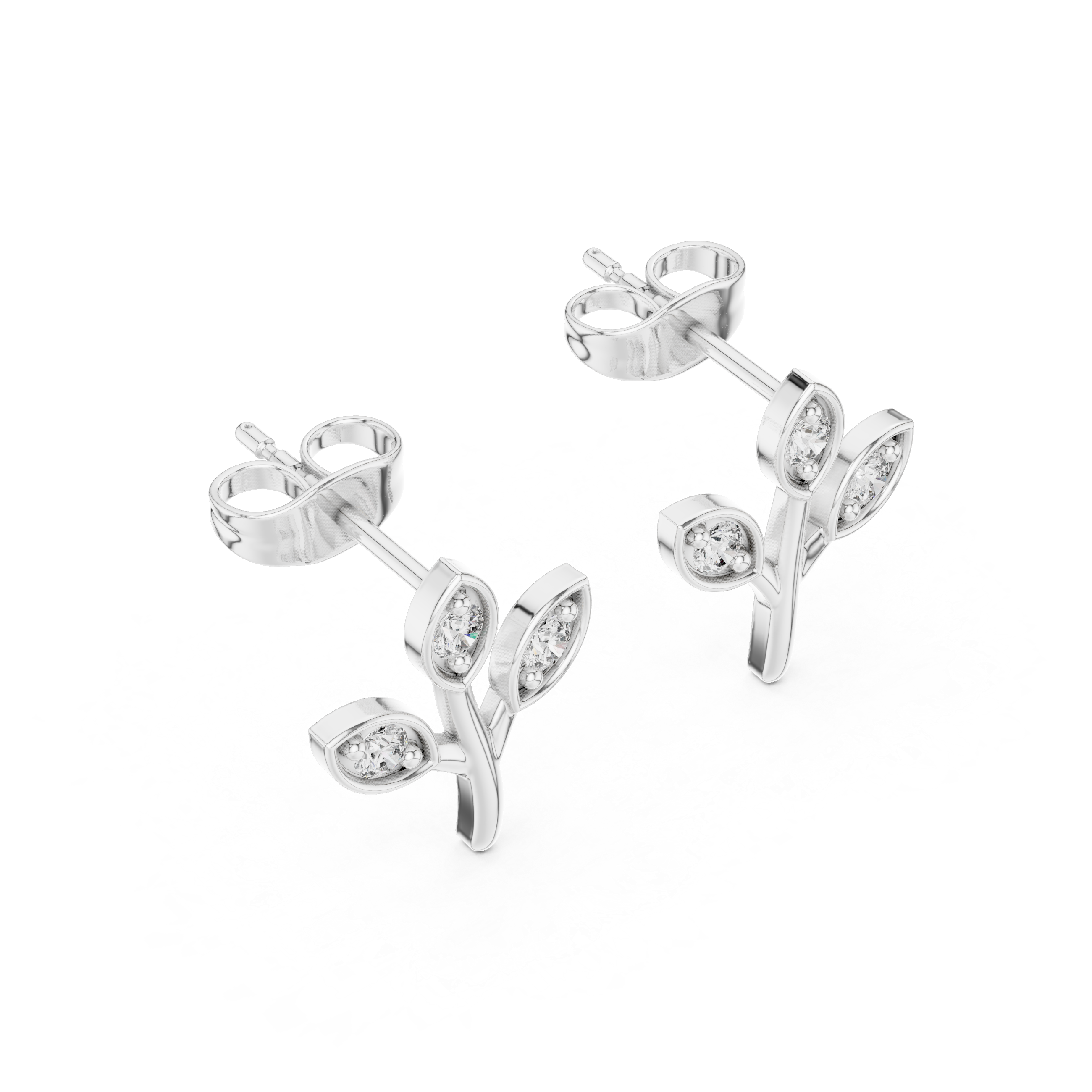 Nature-inspired small branch with leaves