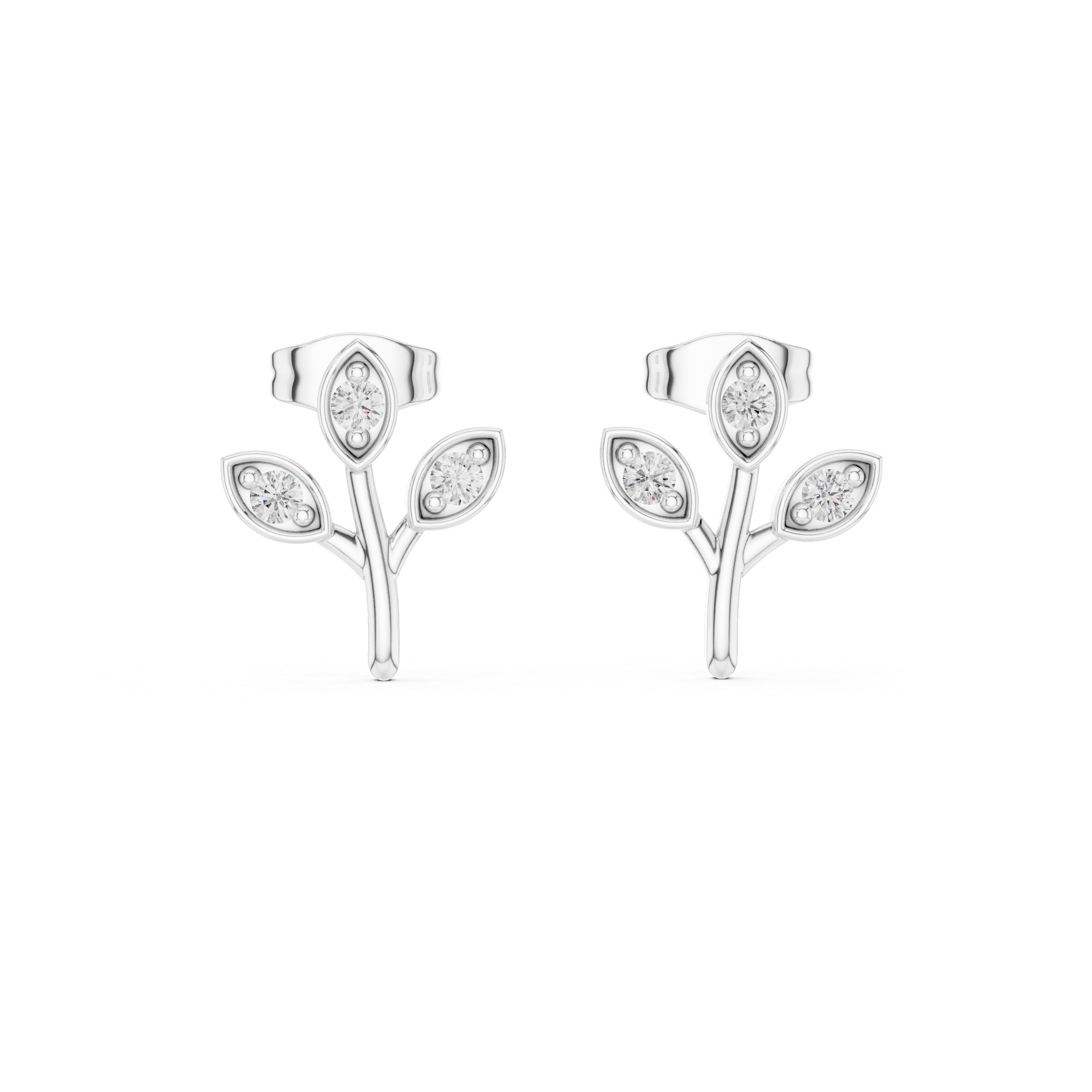 Nature-inspired small branch with leaves