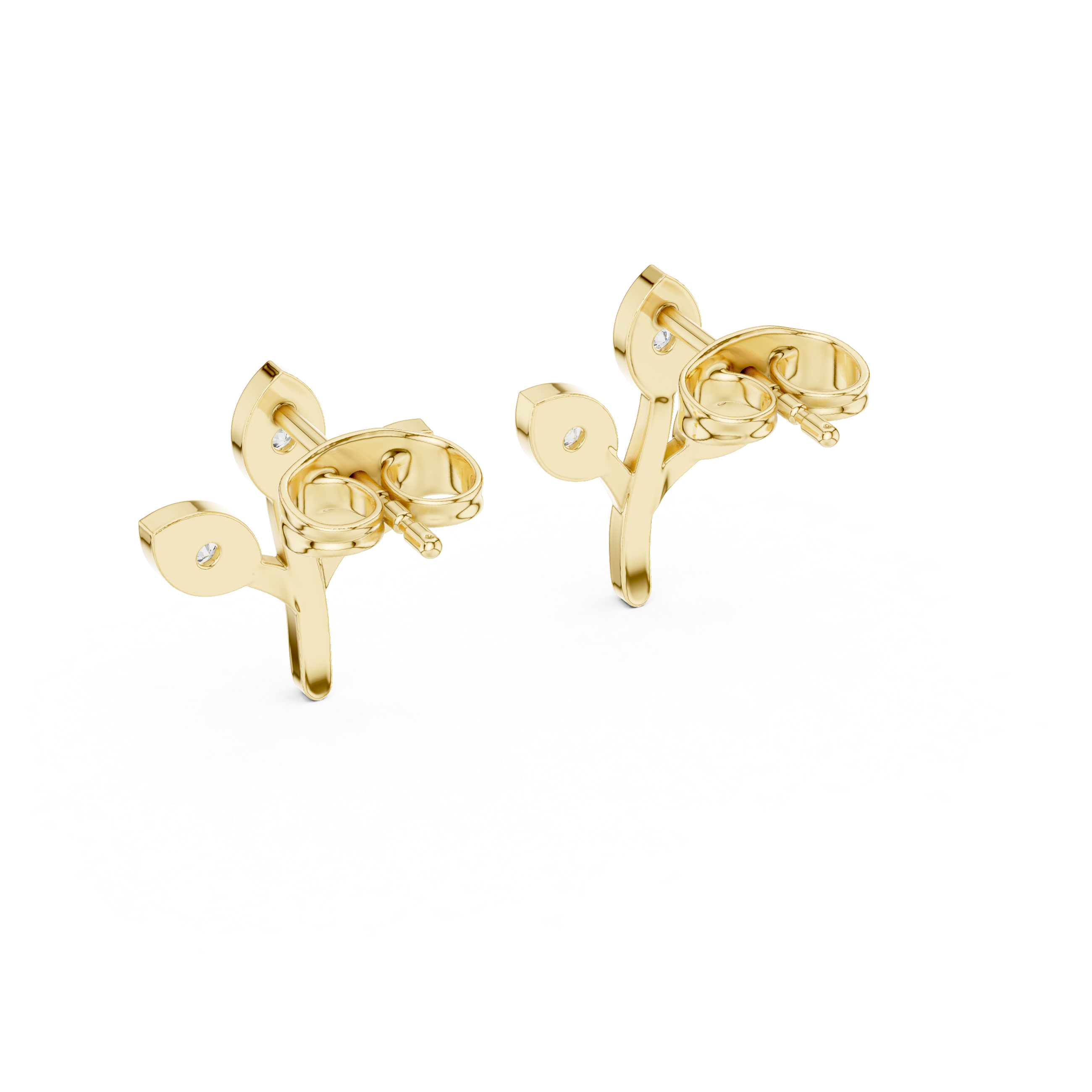 Nature-inspired small branch with leaves
