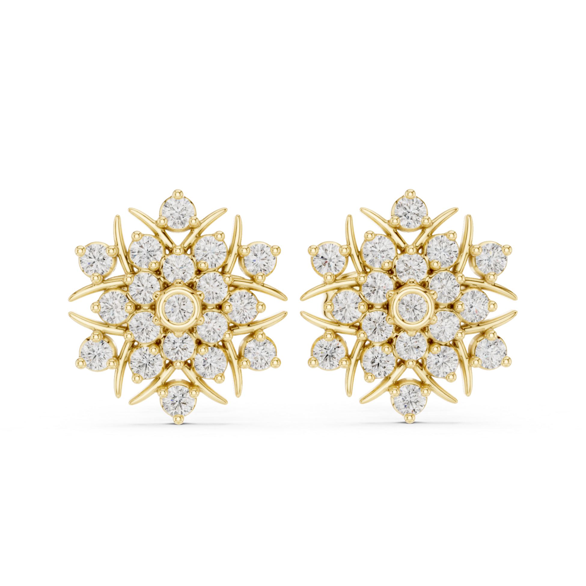 Starlight Rose Gold Diamond Studs