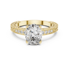 "Vintage Inspired Diamond Engagement Ring with Intricate Filigree Design"