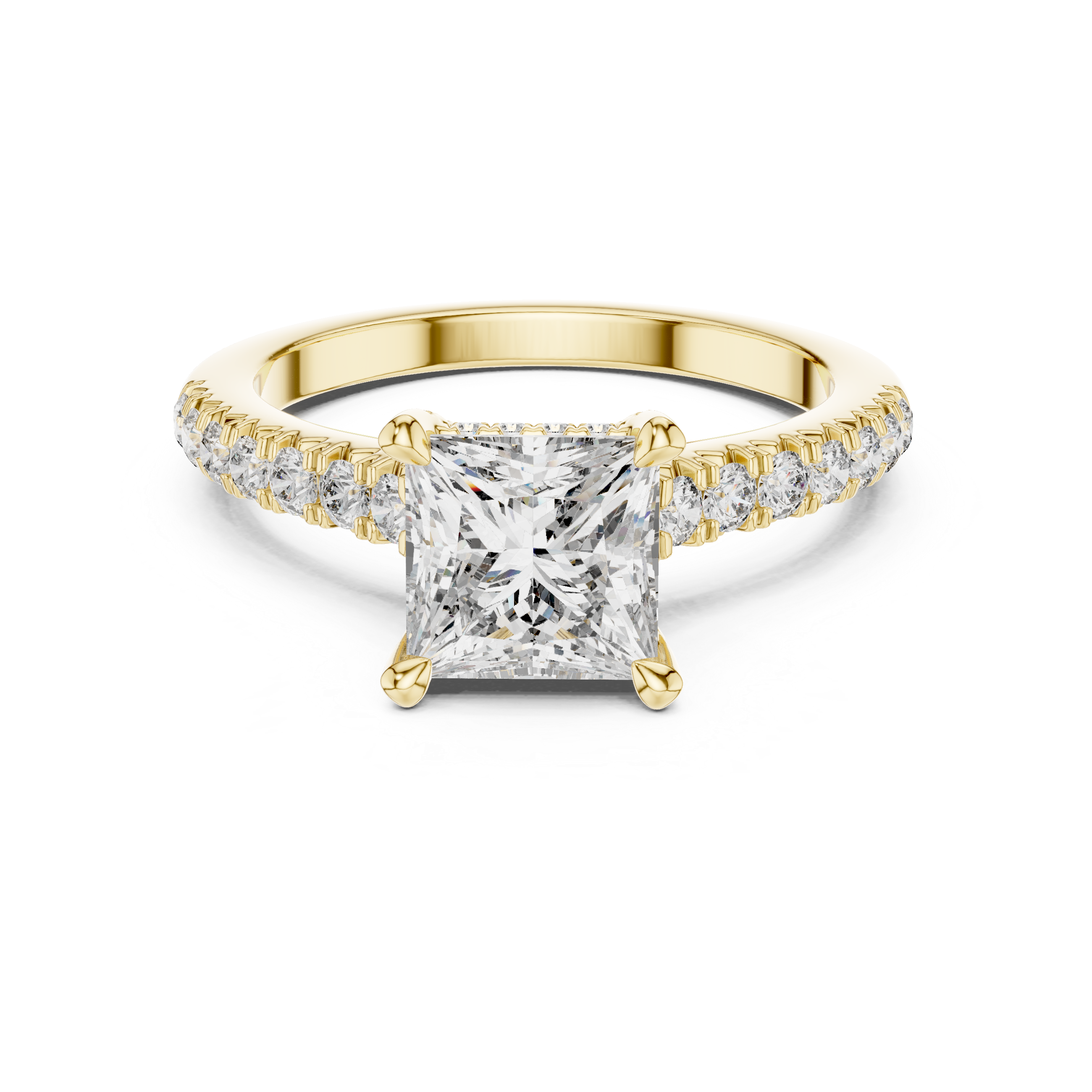 Timeless Halo Ring with Brilliant Diamonds