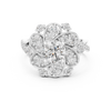 Starburst Halo Diamond Engagement Ring