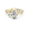 Elegant Twist Diamond Engagement Ring