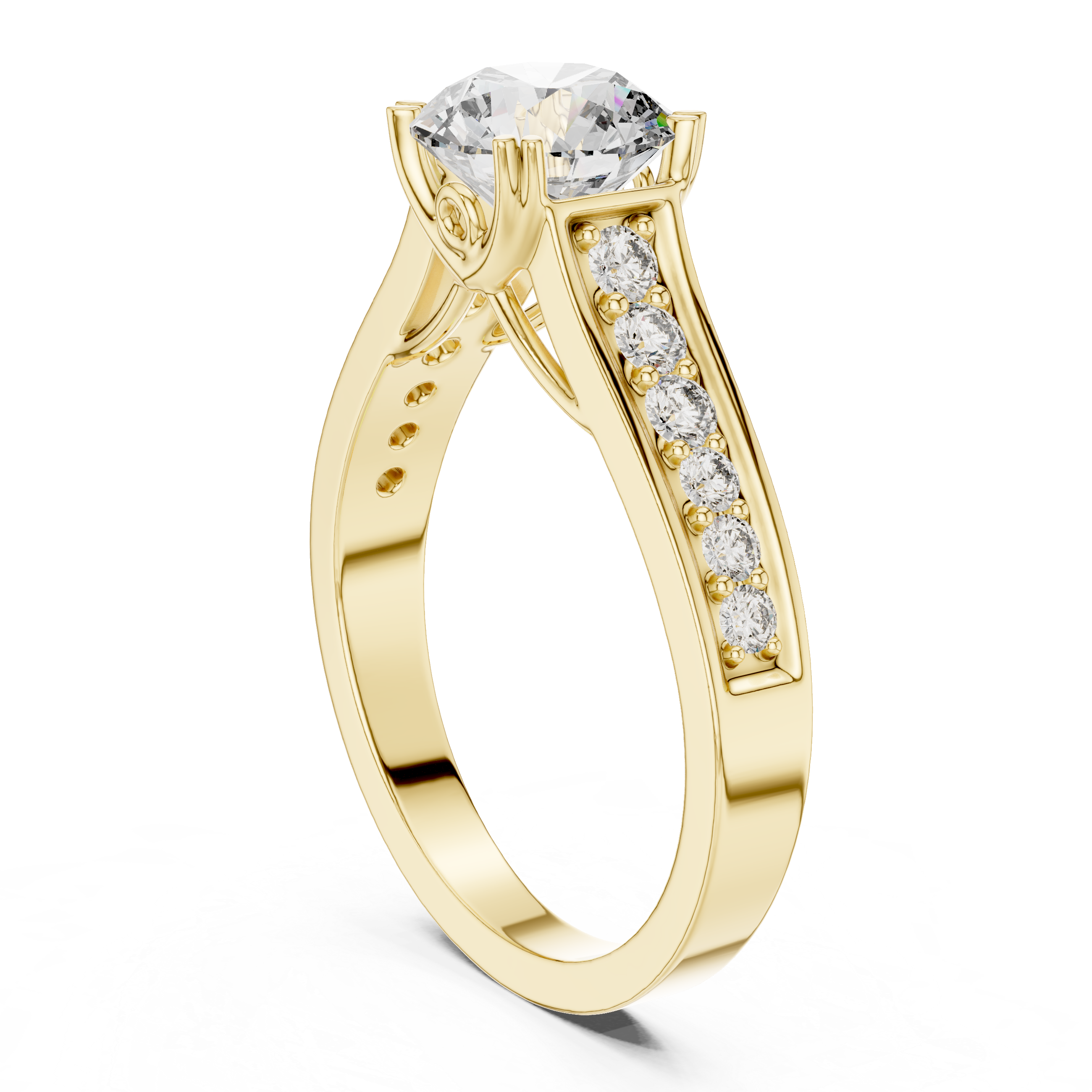 Chanel-Set Diamond Solitaire Ring