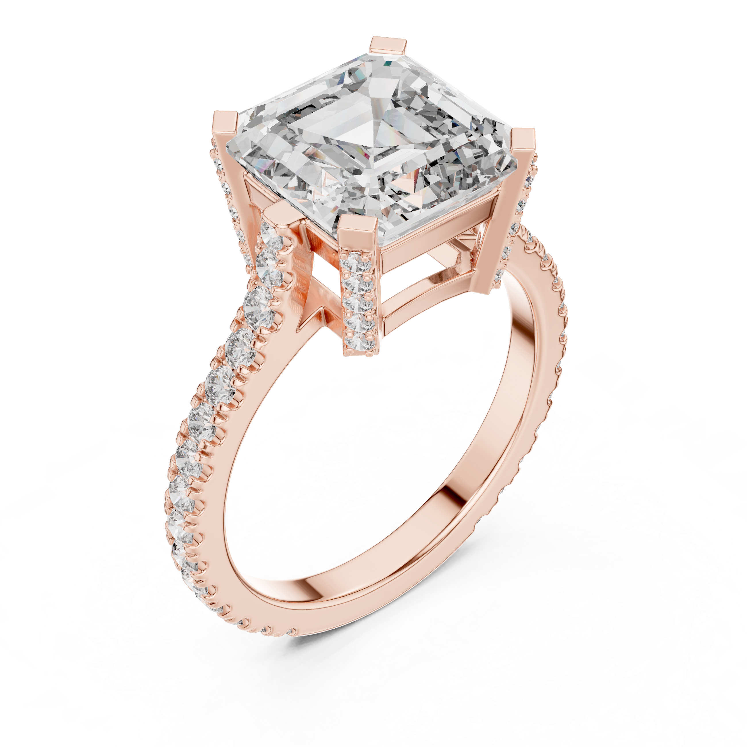 Solitaire Halo Setting Diamond Ring
