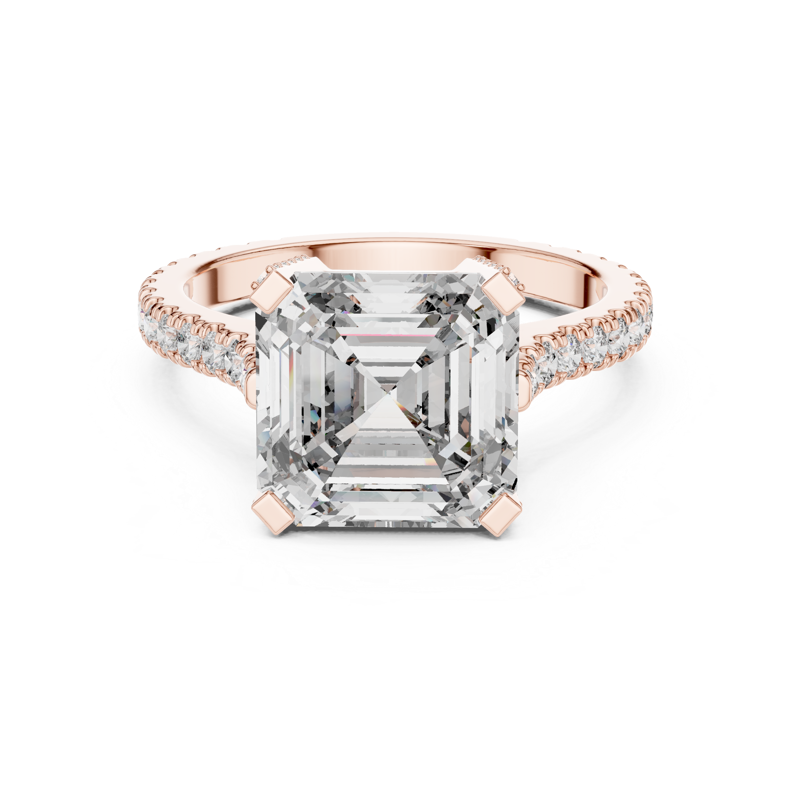 Solitaire Halo Setting Diamond Ring