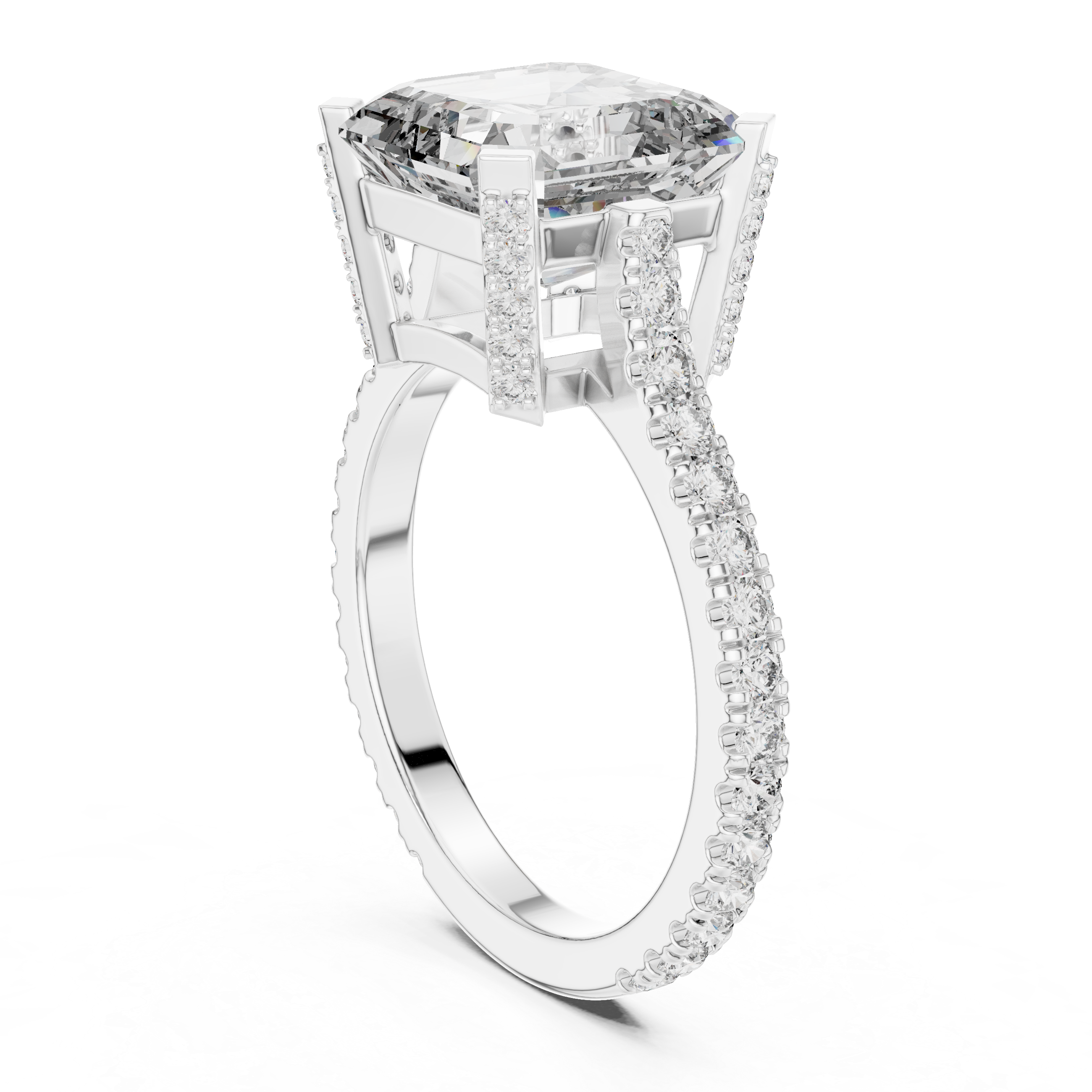 Solitaire Halo Setting Diamond Ring