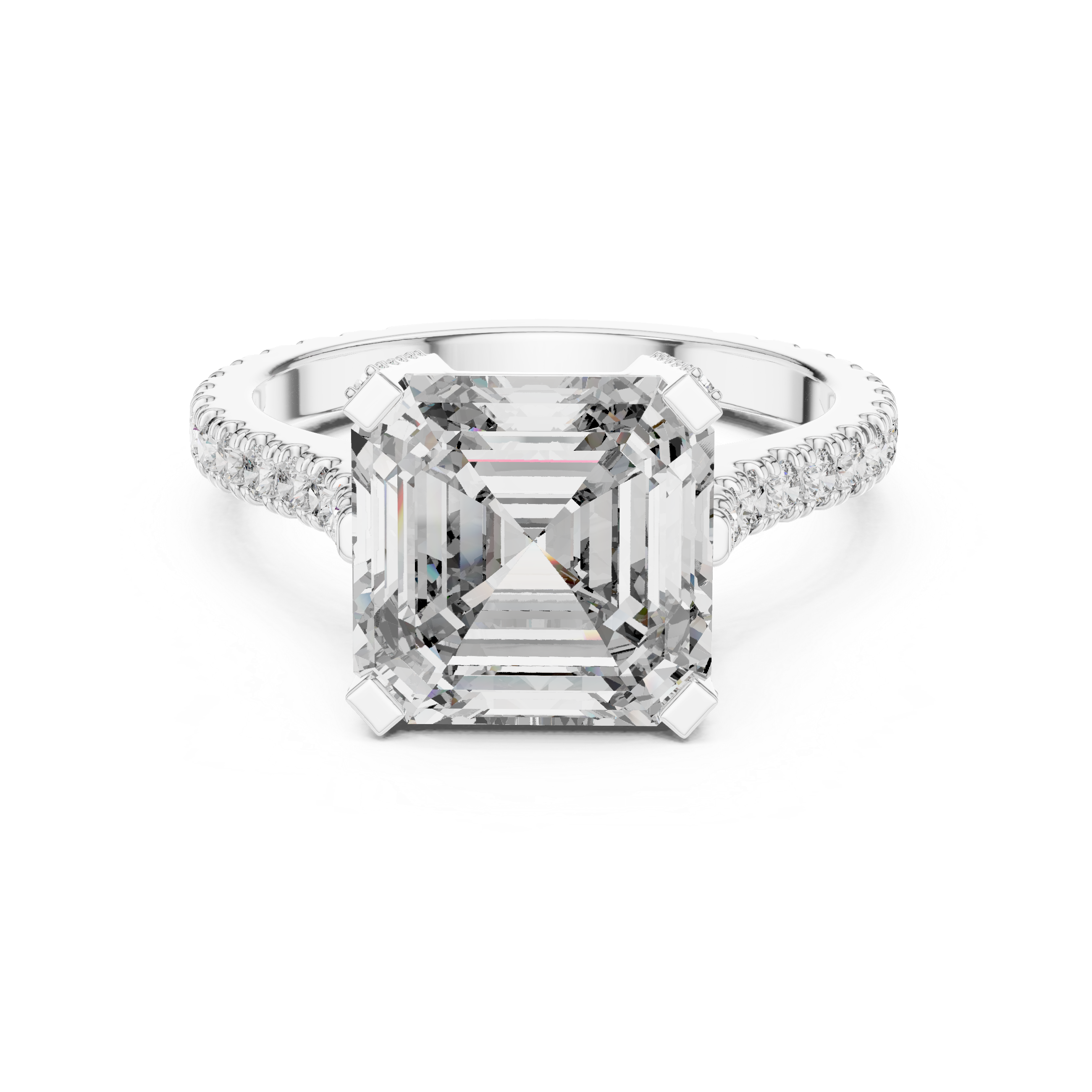 Solitaire Halo Setting Diamond Ring