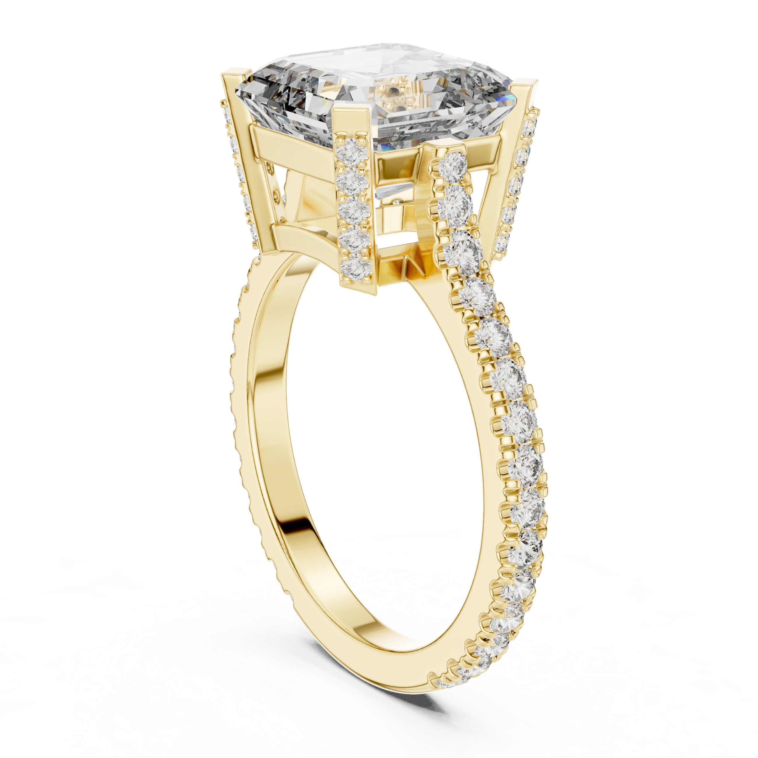 Solitaire Halo Setting Diamond Ring