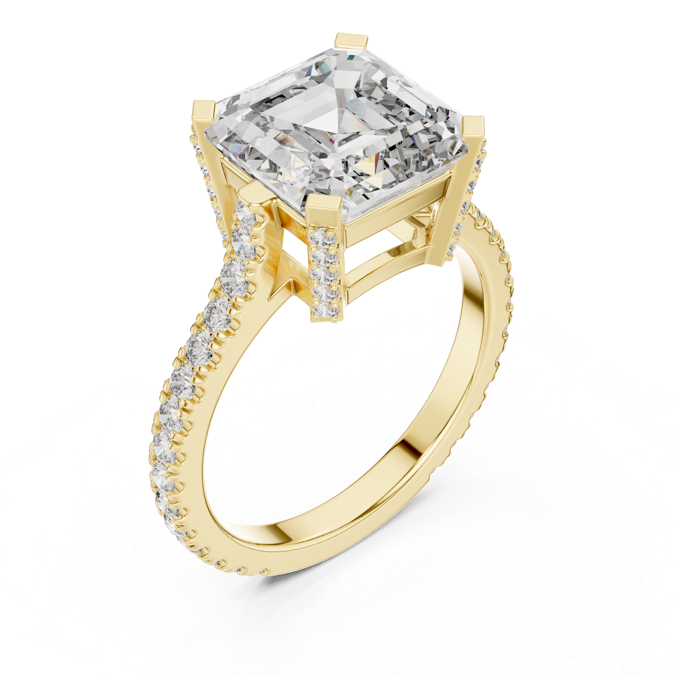 Solitaire Halo Setting Diamond Ring