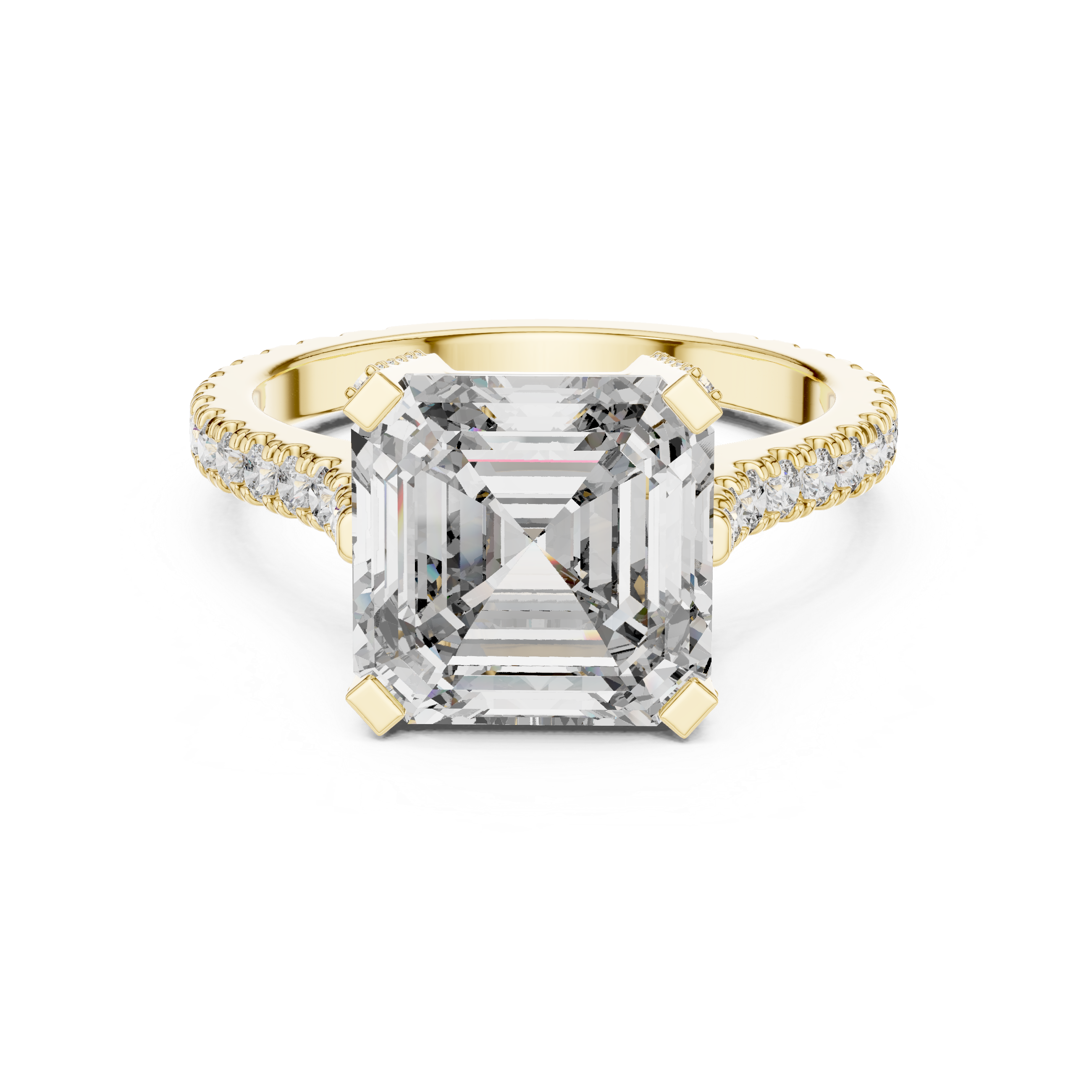Solitaire Halo Setting Diamond Ring