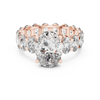 Round Cut Diamond Engagement Ring with Full Eternity Band
