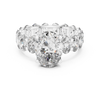 Round Cut Diamond Engagement Ring with Full Eternity Band