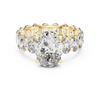 Round Cut Diamond Engagement Ring with Full Eternity Band